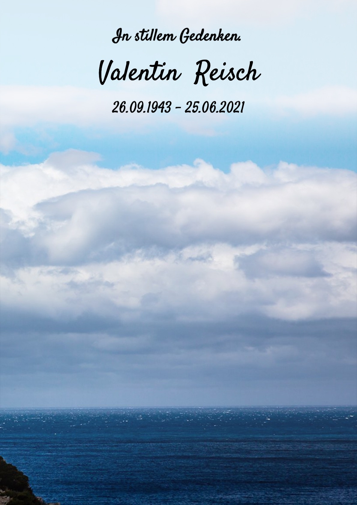 Traueranzeige von Valentin Reisch