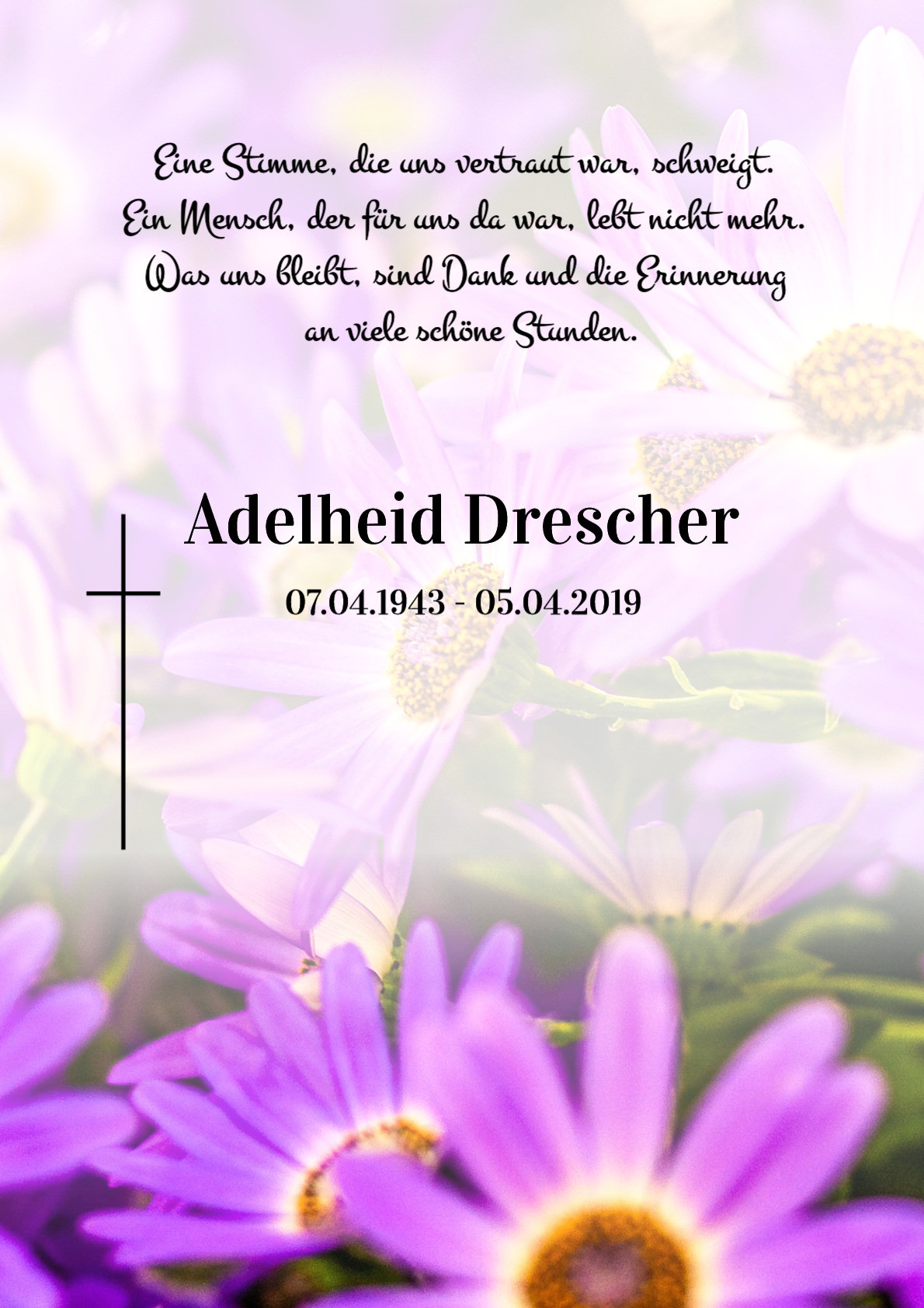 Traueranzeige von Adelheid Drescher
