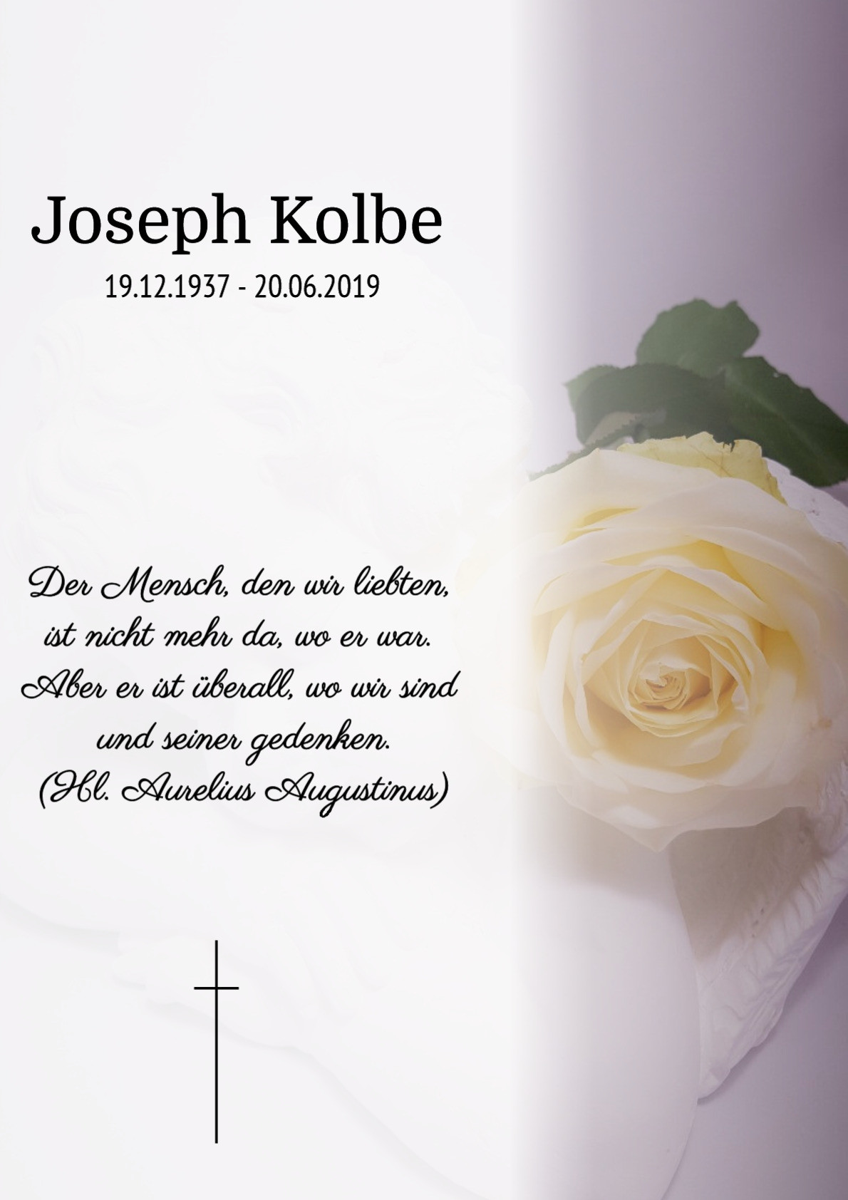 Traueranzeige von Joseph Kolbe