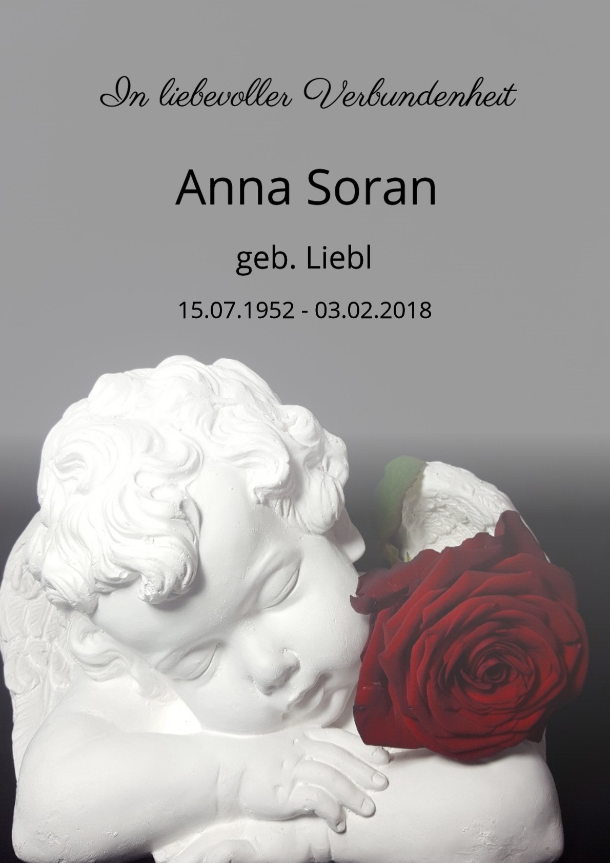 Traueranzeige von Anna Soran