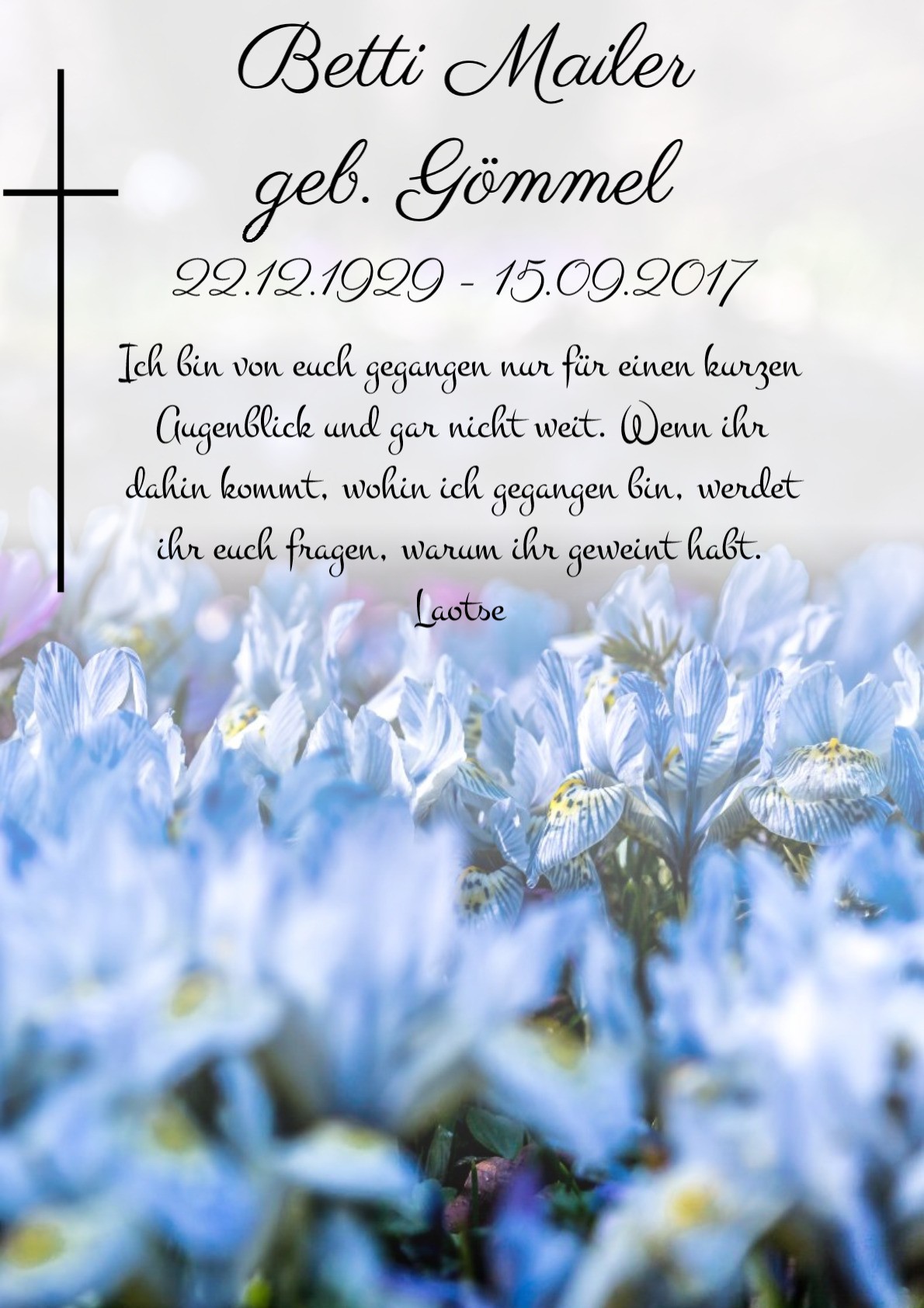 Traueranzeige von Betti Mailer