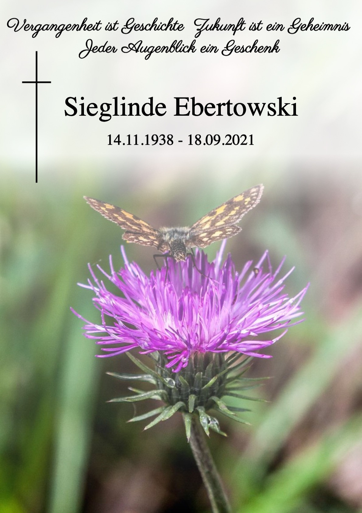 Traueranzeige von Sieglinde Ebertowski