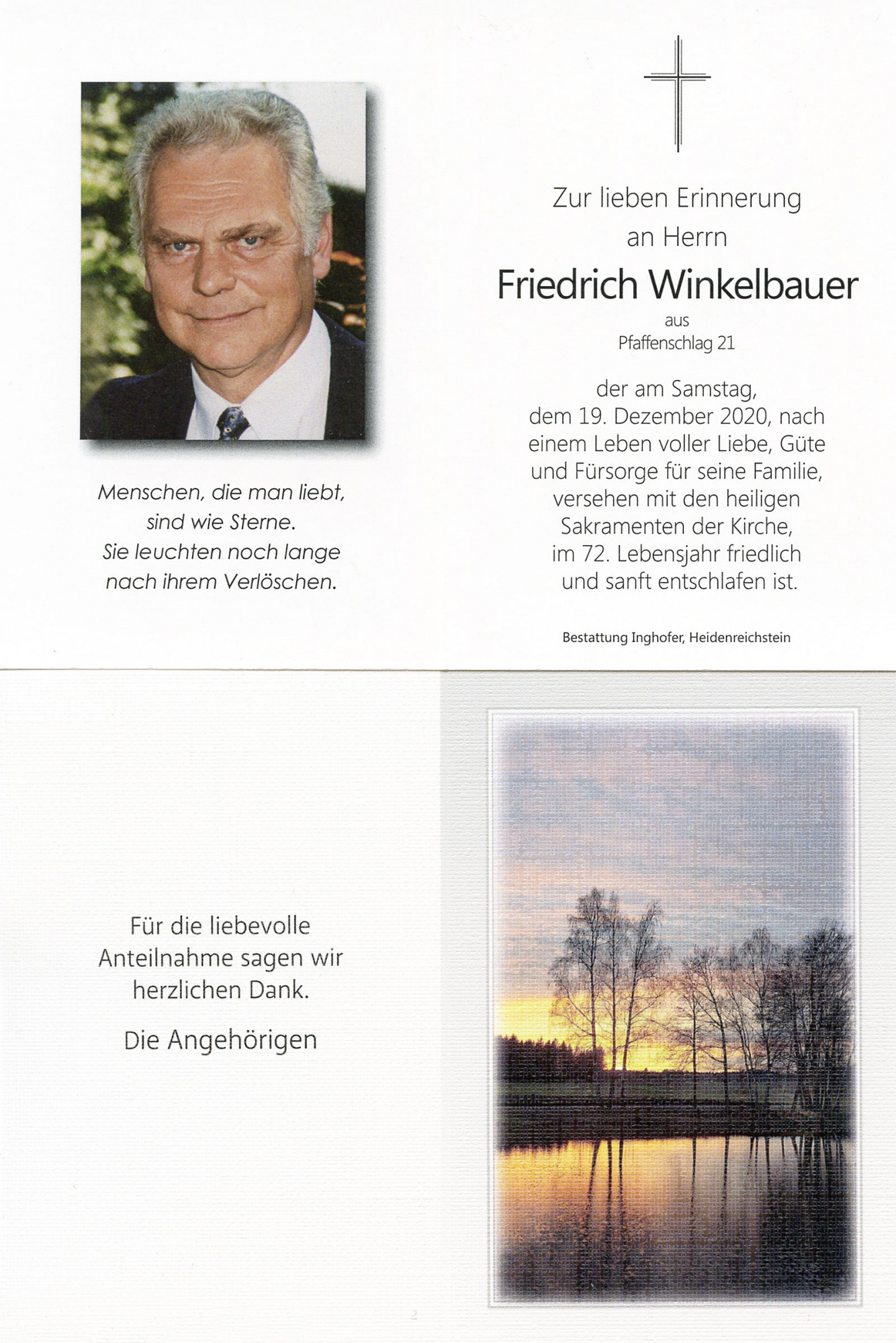 Gedenkkärtchen