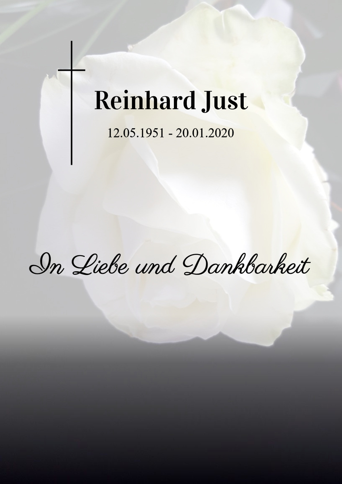 Traueranzeige von Reinhard Just