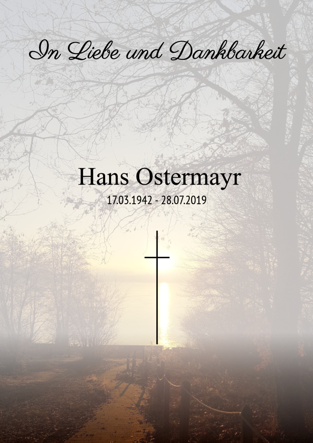 Traueranzeige von Hans Ostermayr