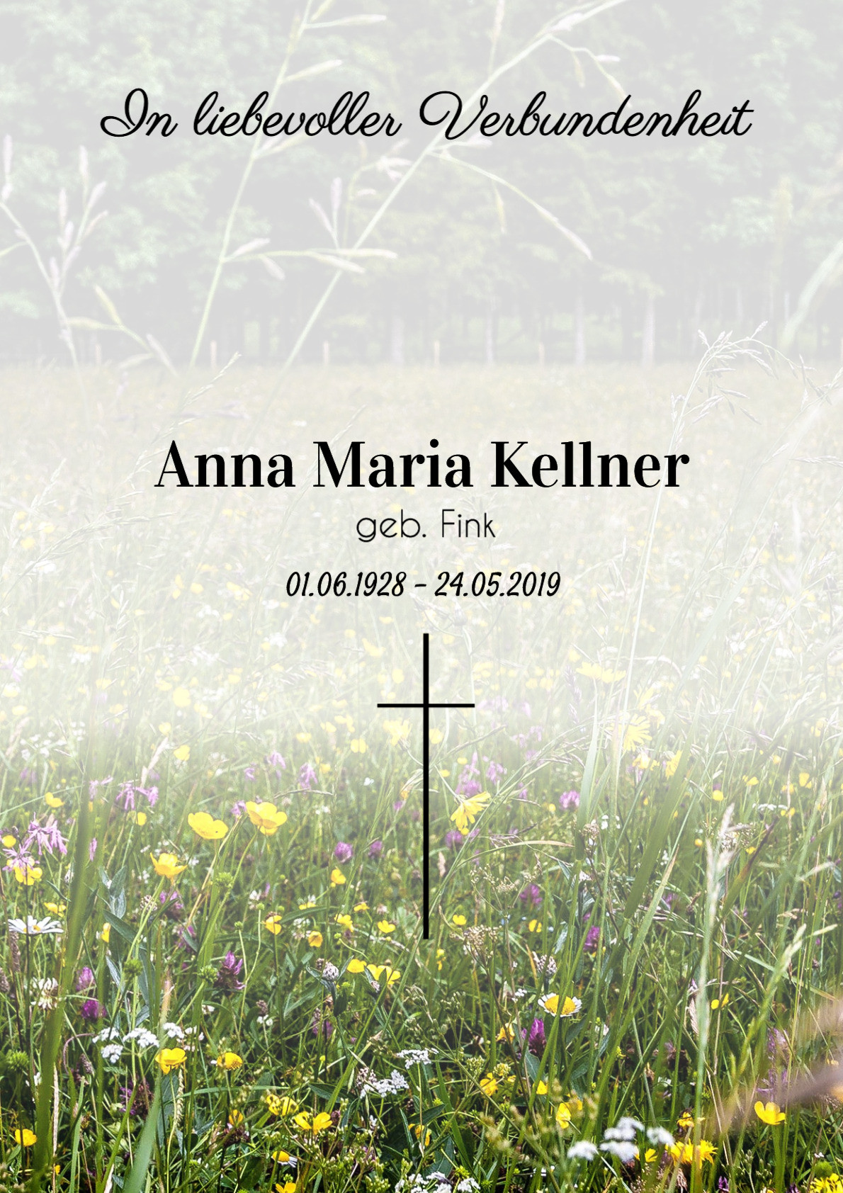 Traueranzeige von Anna Maria Kellner
