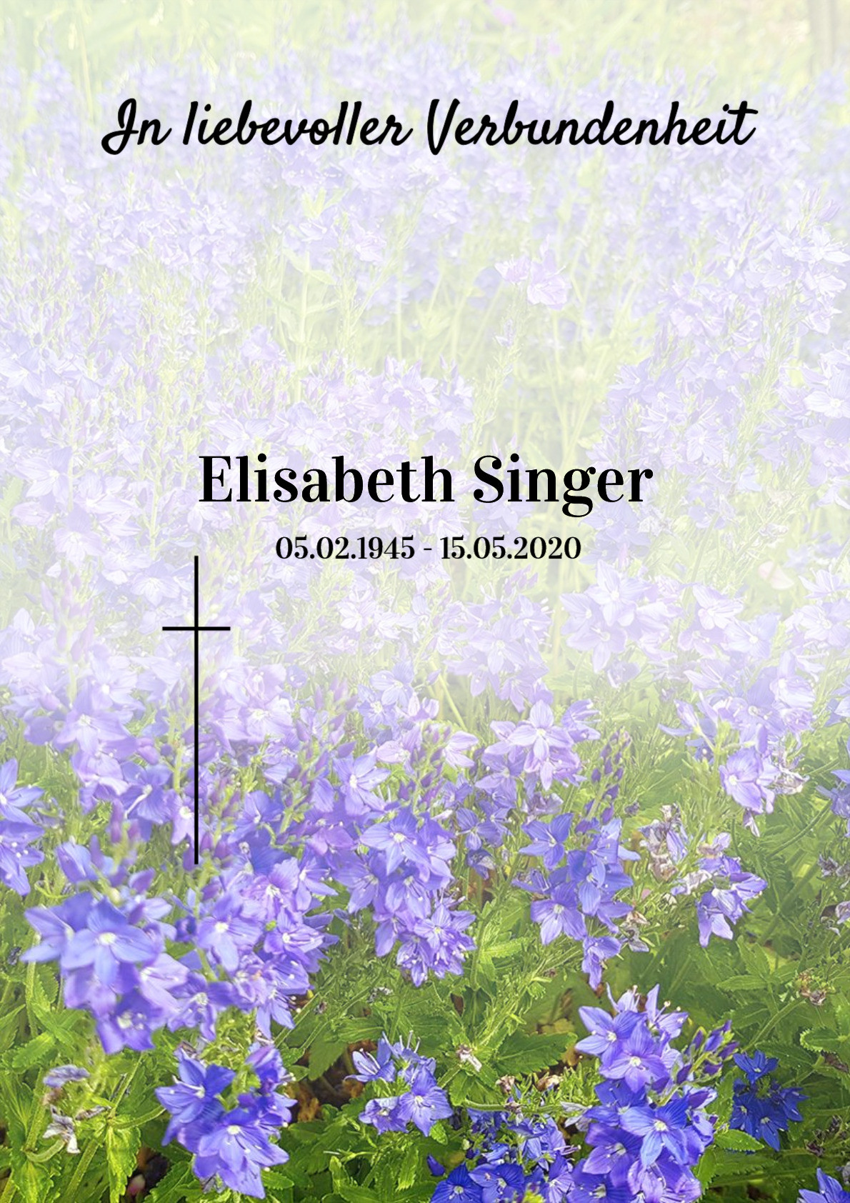 Traueranzeige von Elisabeth Singer