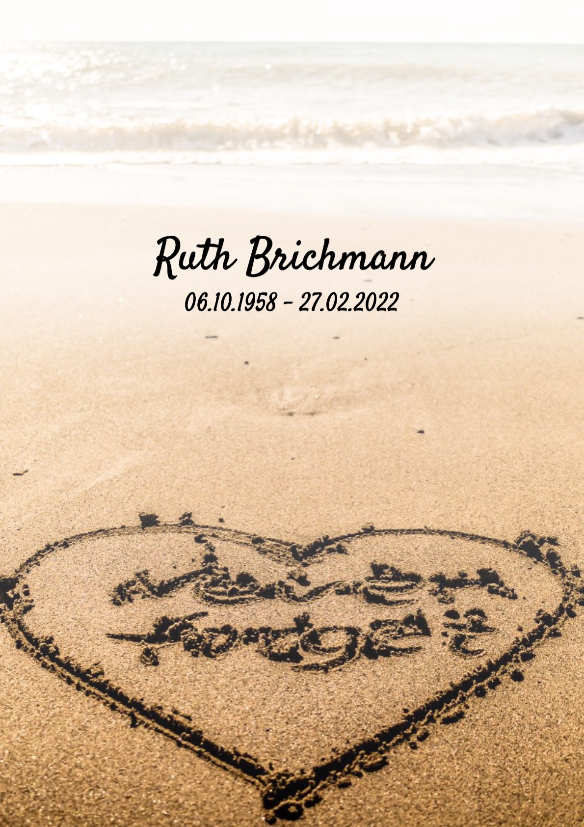 Traueranzeige von Ruth Brichmann