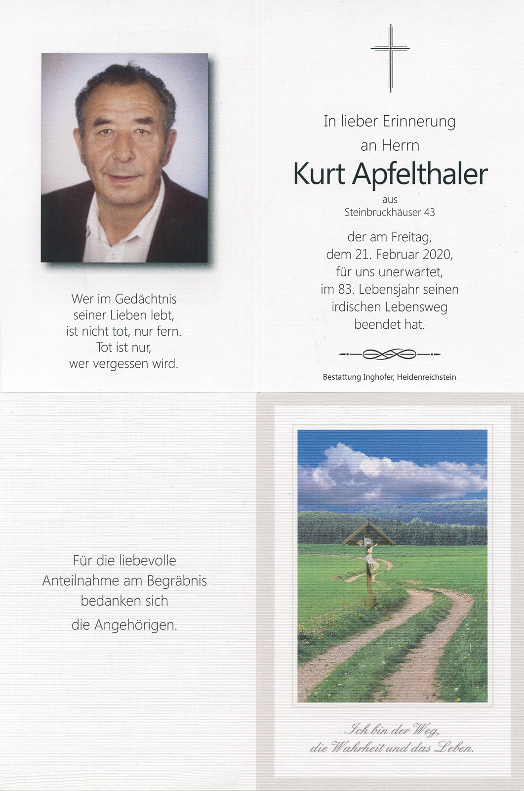 Gedenkkärtchen
