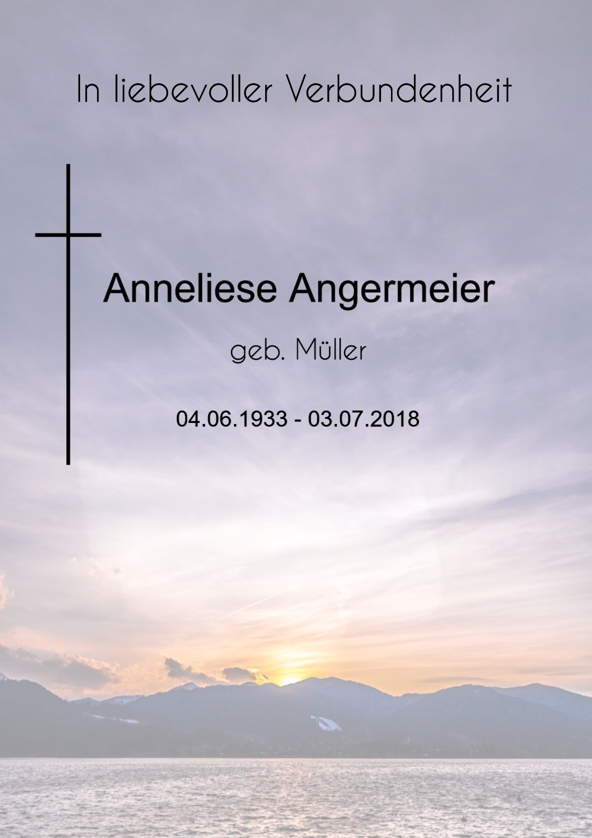 Traueranzeige von Anneliese Angermeier