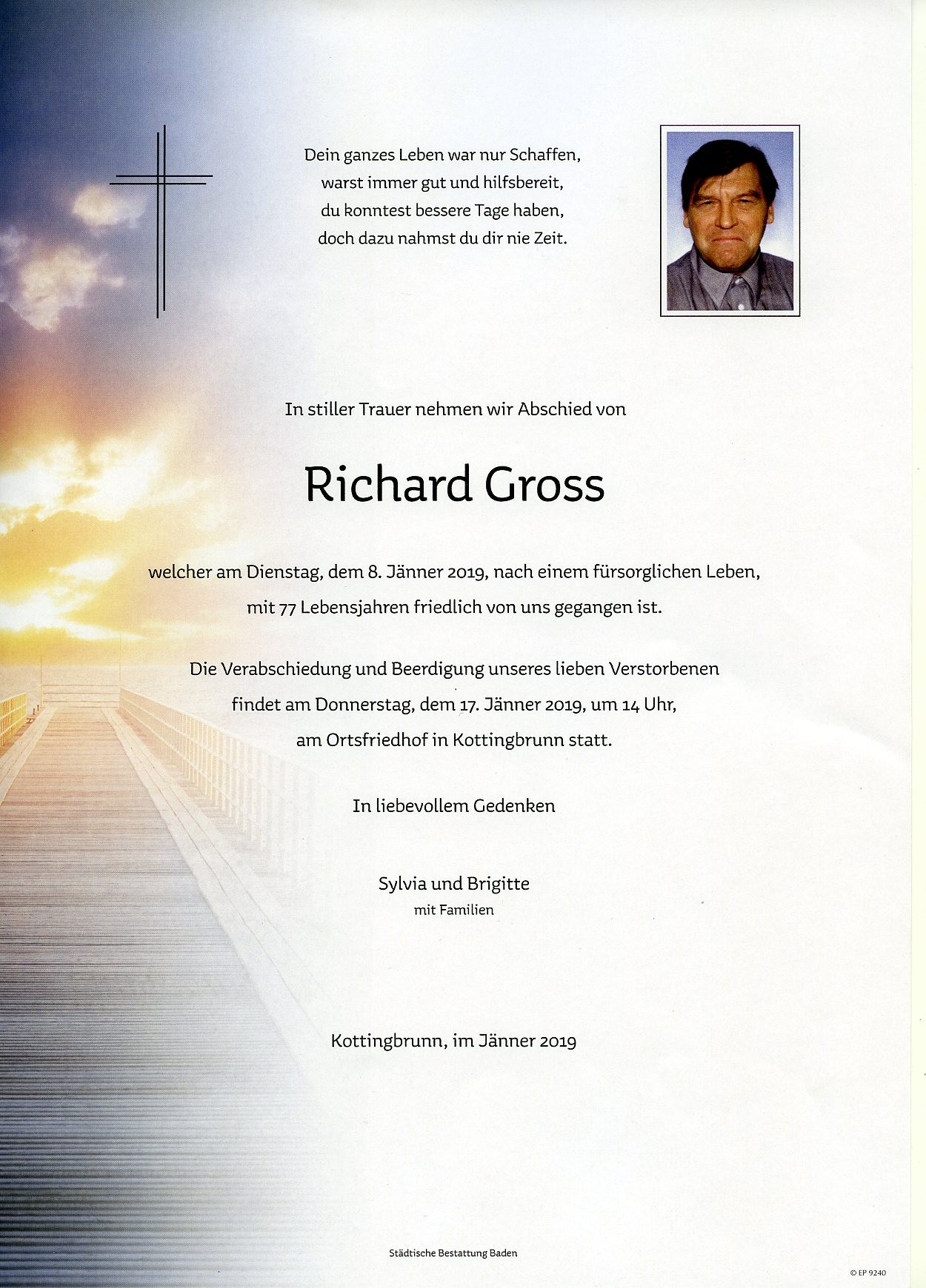 Traueranzeige von Richard Gross