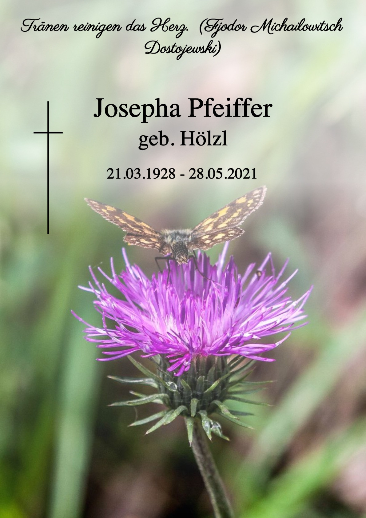 Traueranzeige von Josepha Pfeiffer