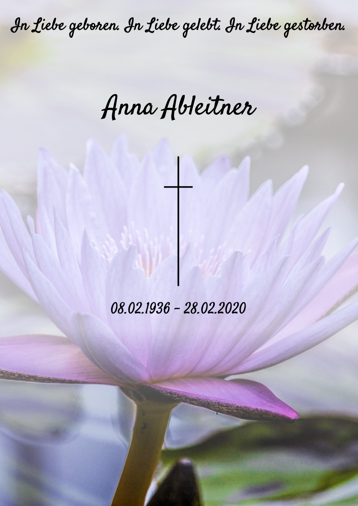 Traueranzeige von Anna Ableitner