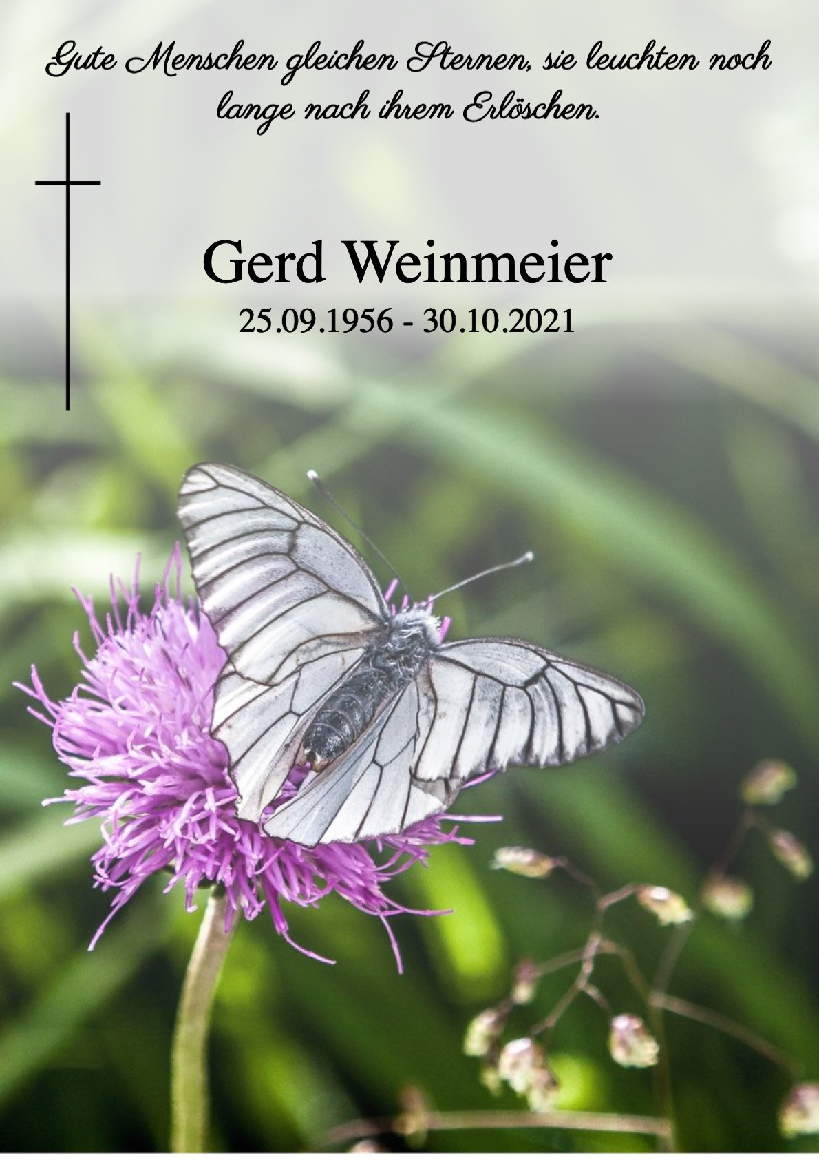 Traueranzeige von Gerd Weinmeier