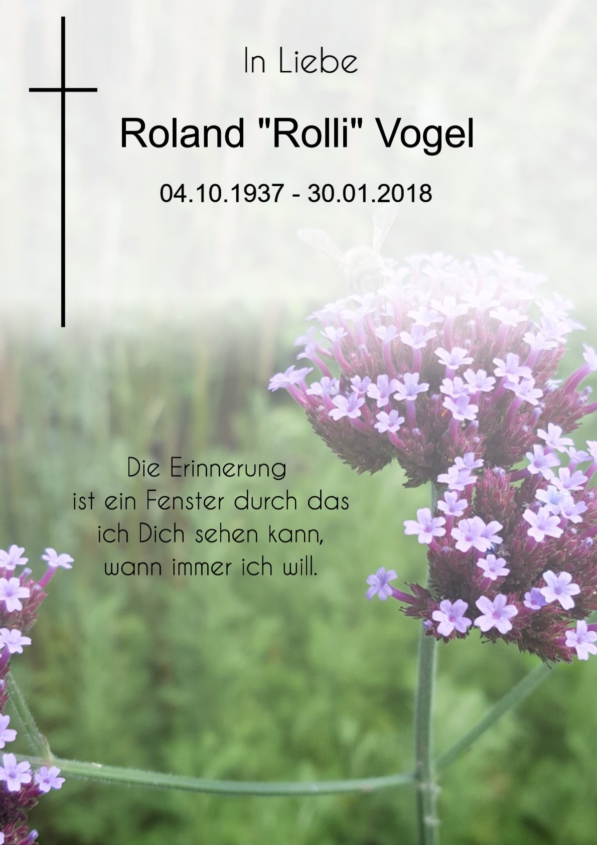 Traueranzeige von Roland "Rolli" Vogel