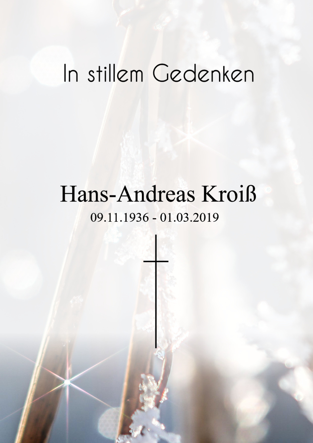 Traueranzeige von Hans-Andreas Kroiß