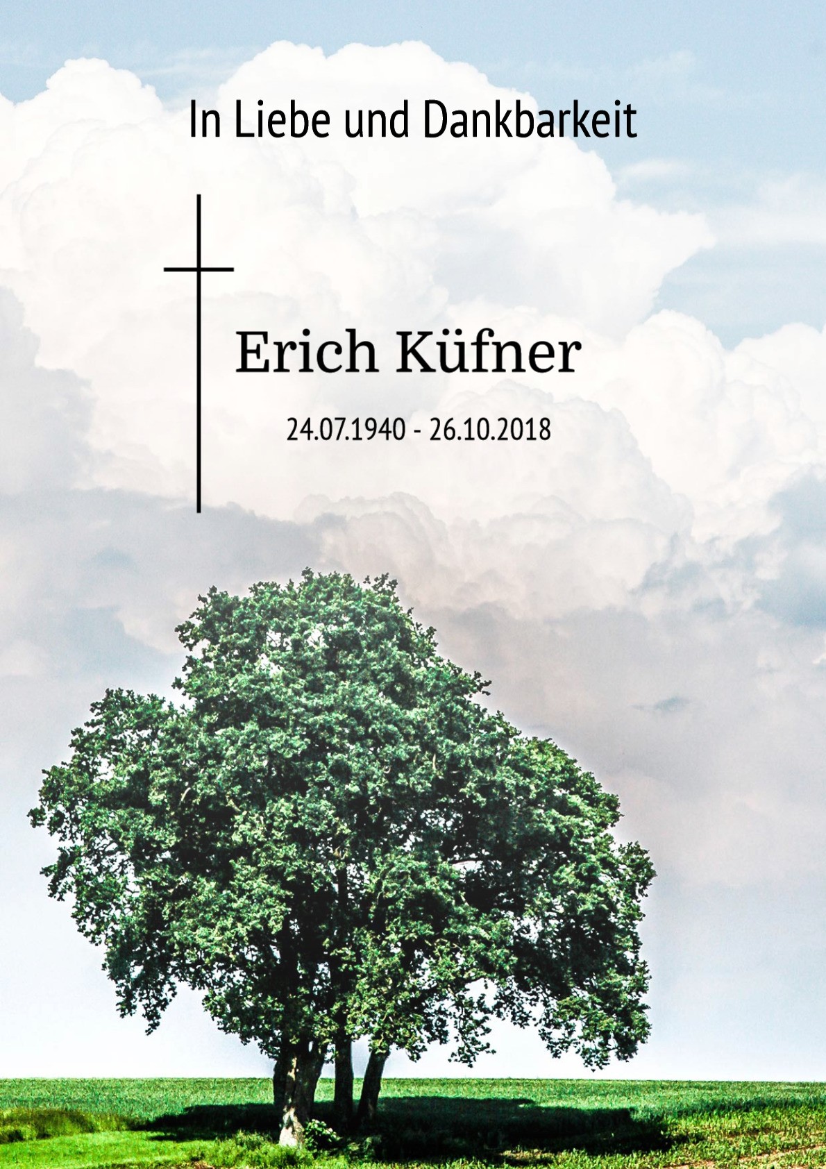 Traueranzeige von Erich Küfner