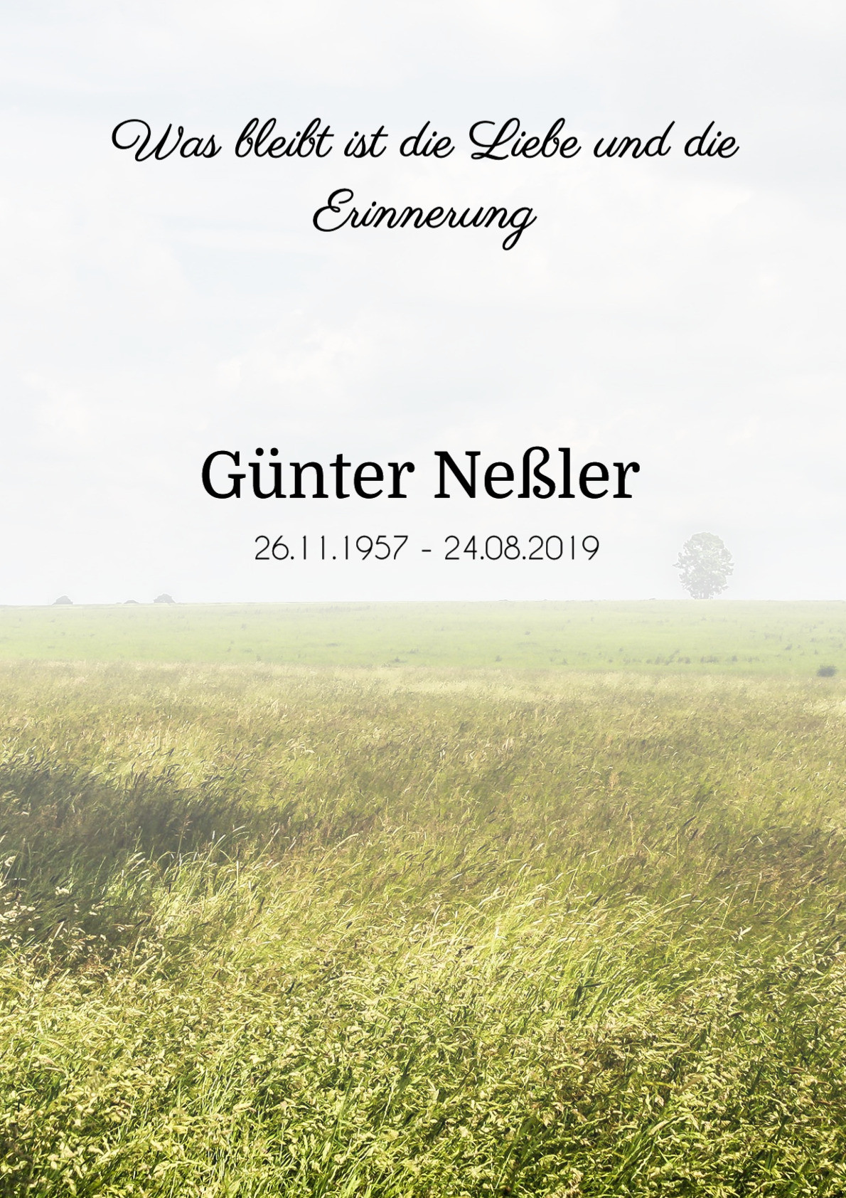 Traueranzeige von Günter Neßler