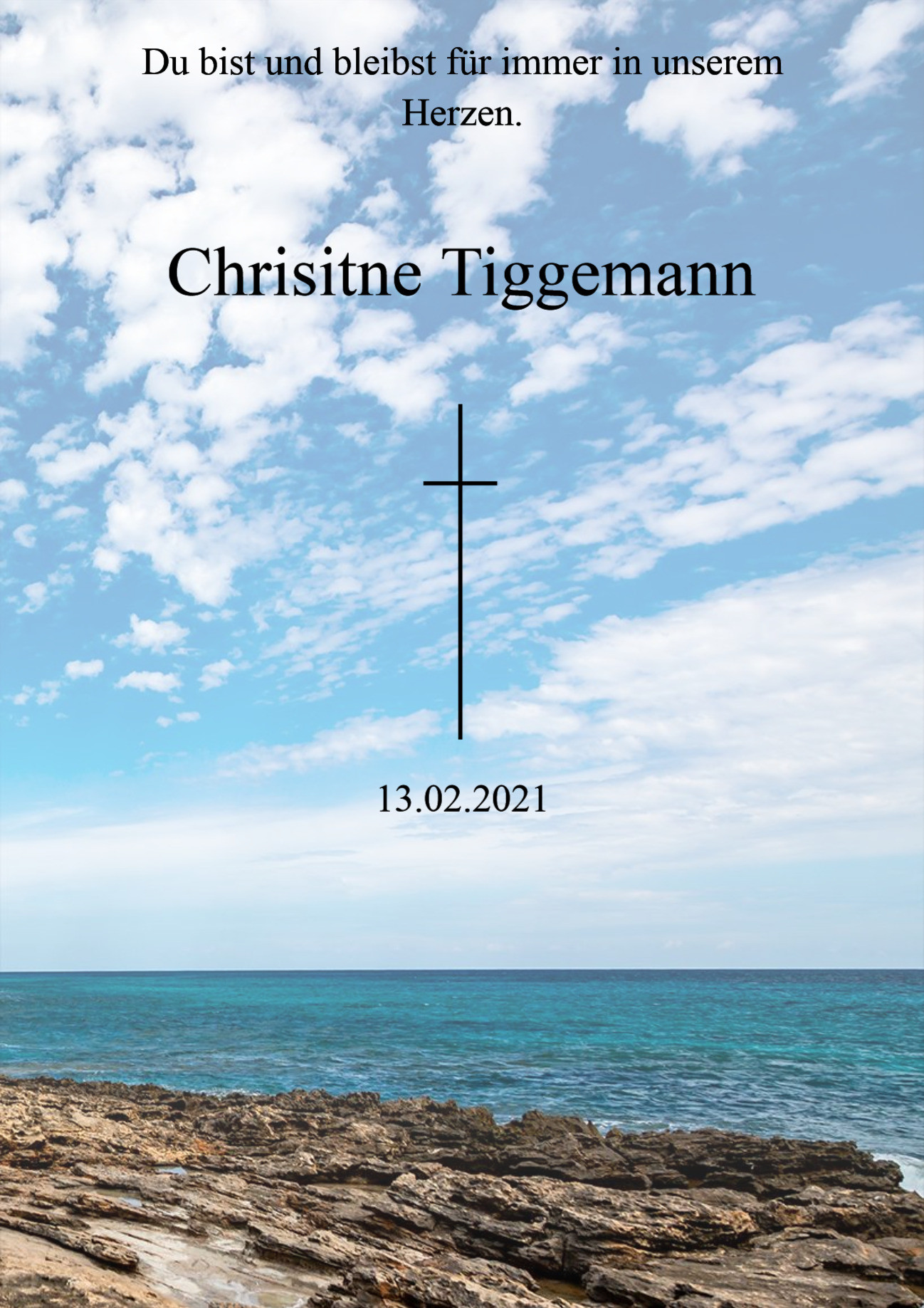 Traueranzeige von Chrisitne Tiggemann
