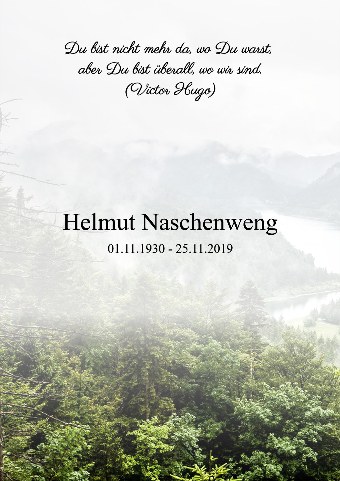 Traueranzeige von Helmut Naschenweng