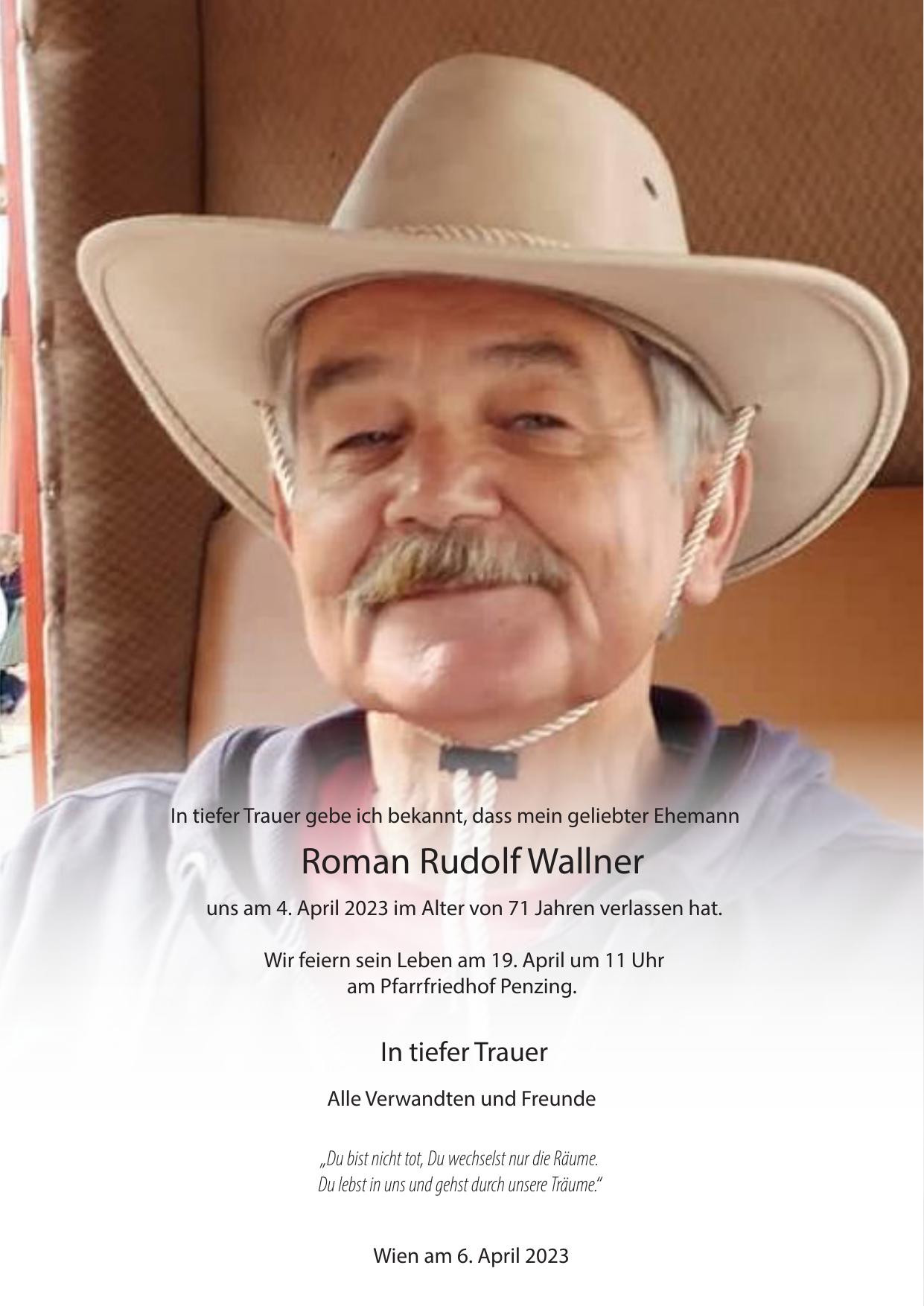 Traueranzeige von Roman Wallner
