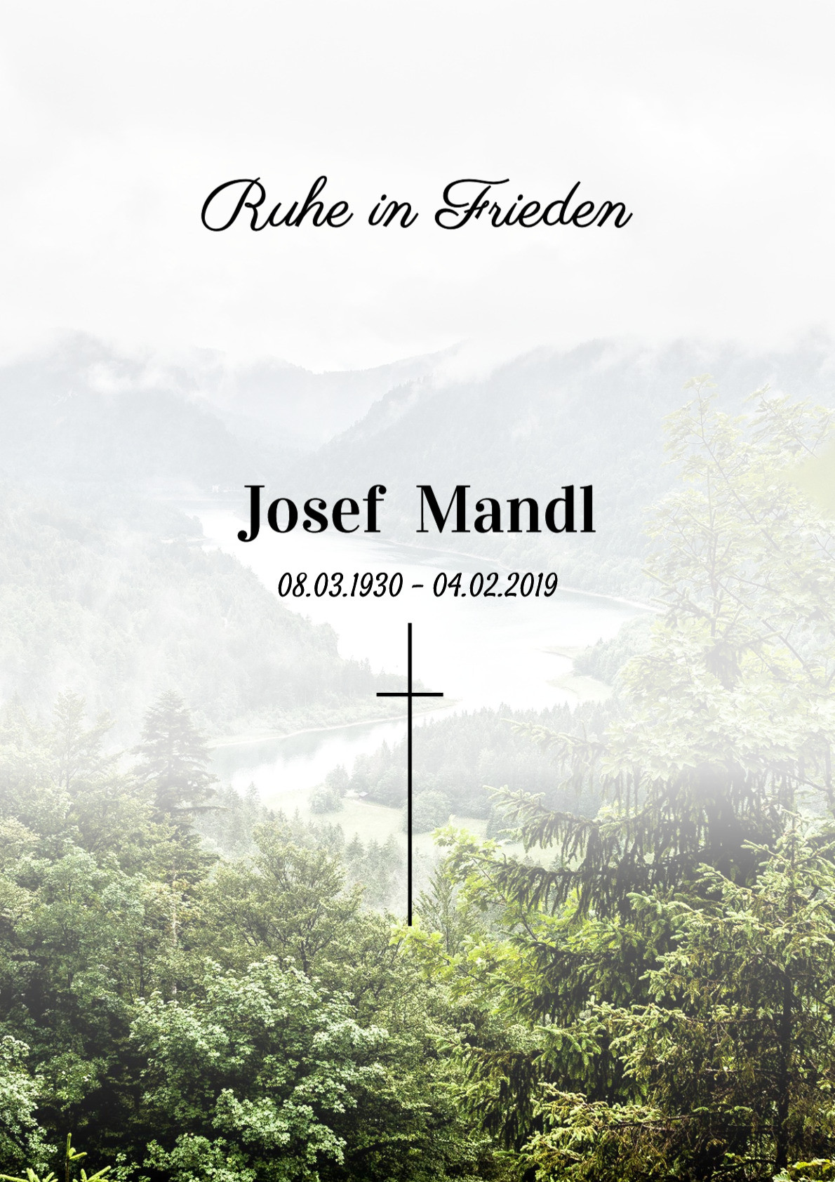 Traueranzeige von Josef Mandl