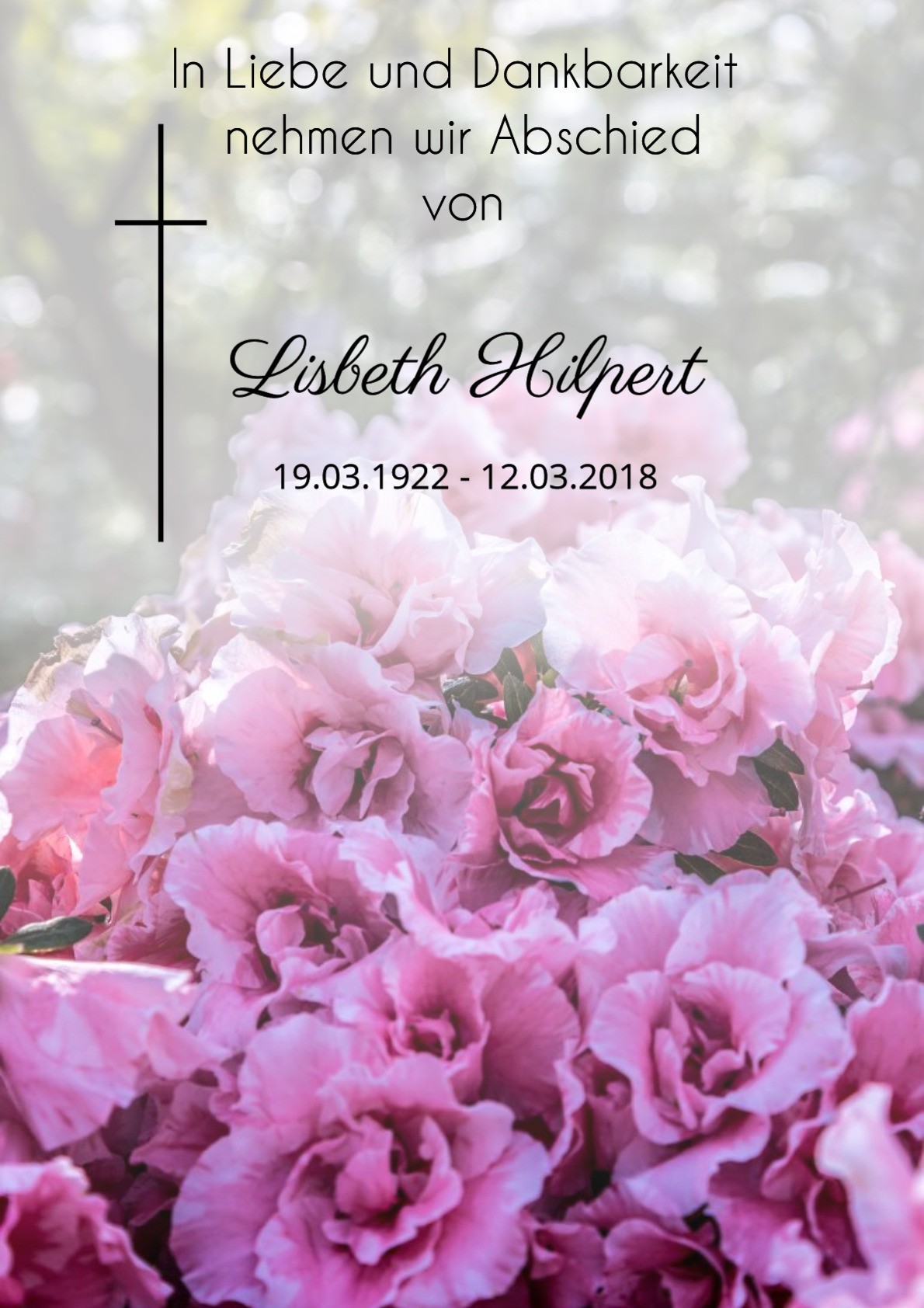 Traueranzeige von Lisbeth Hilpert