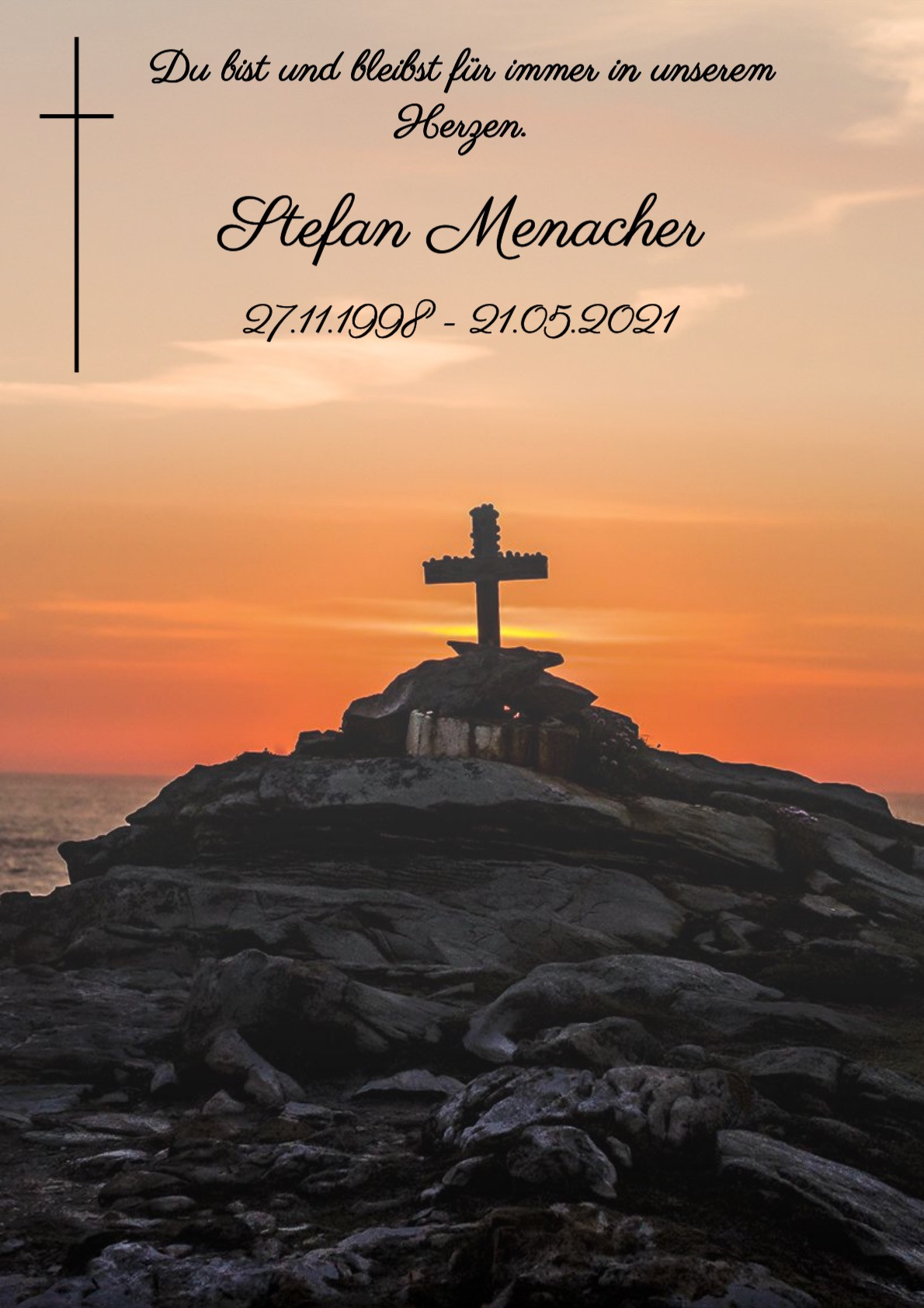 Traueranzeige von Stefan Menacher