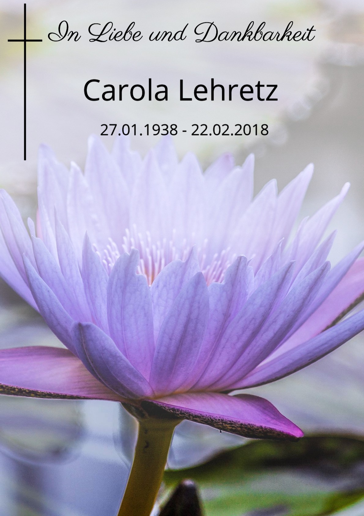 Traueranzeige von Carola Lehretz