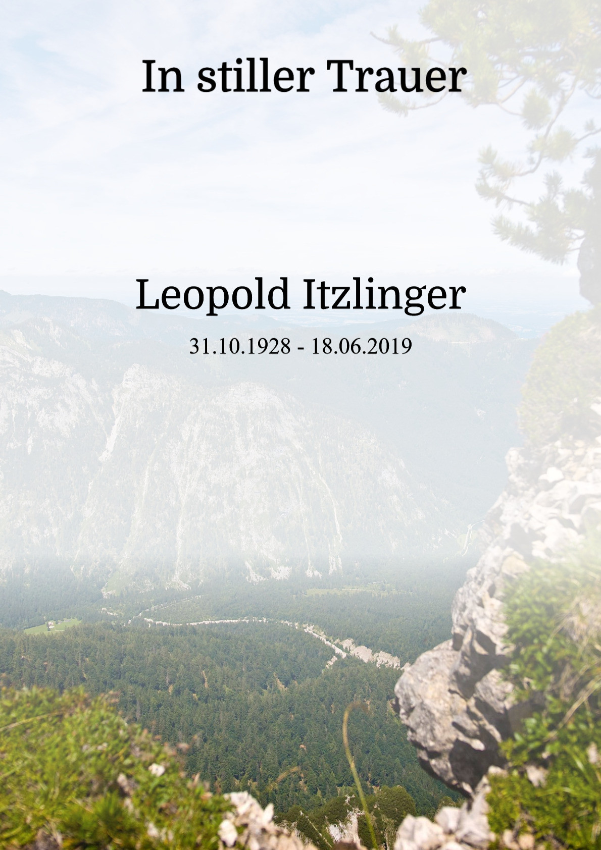 Traueranzeige von Leopold Itzlinger