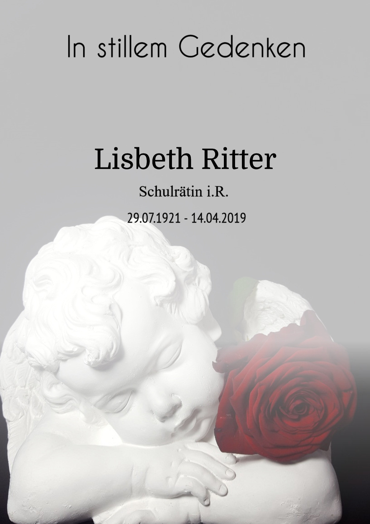 Traueranzeige von Lisbeth Ritter