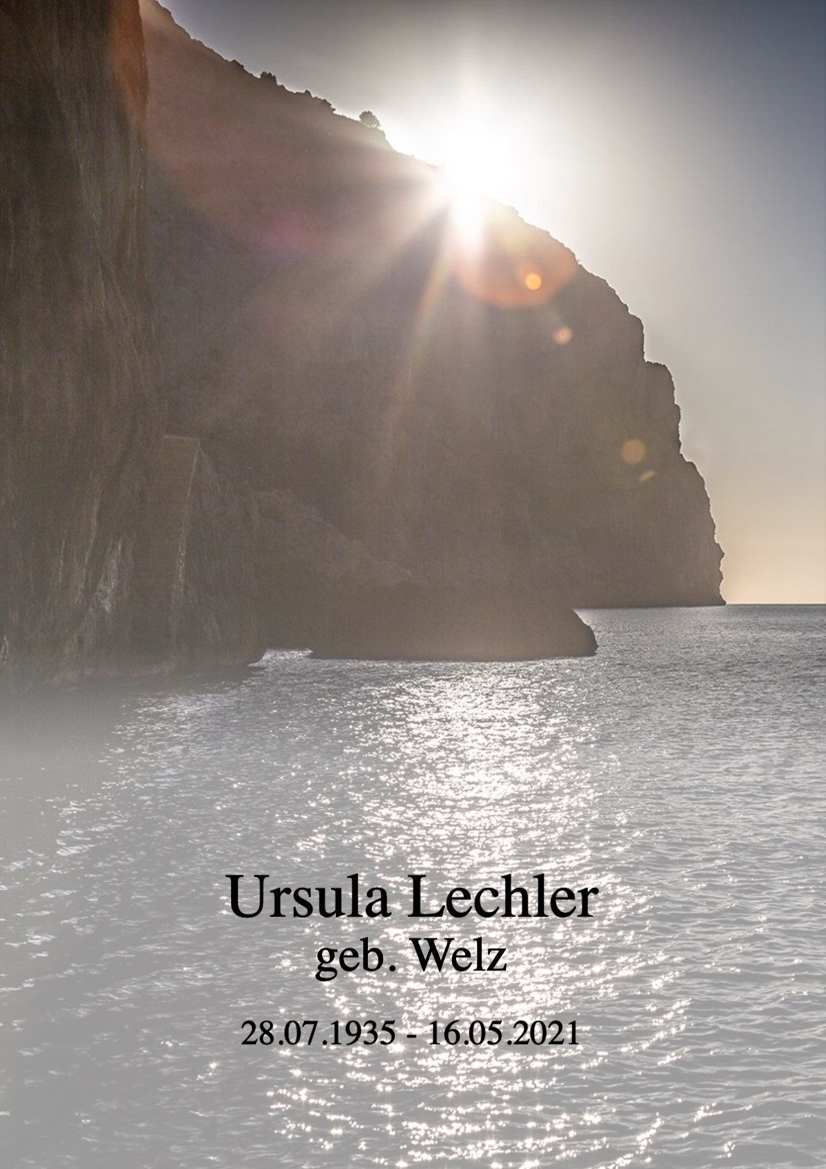 Traueranzeige von Ursula Lechler