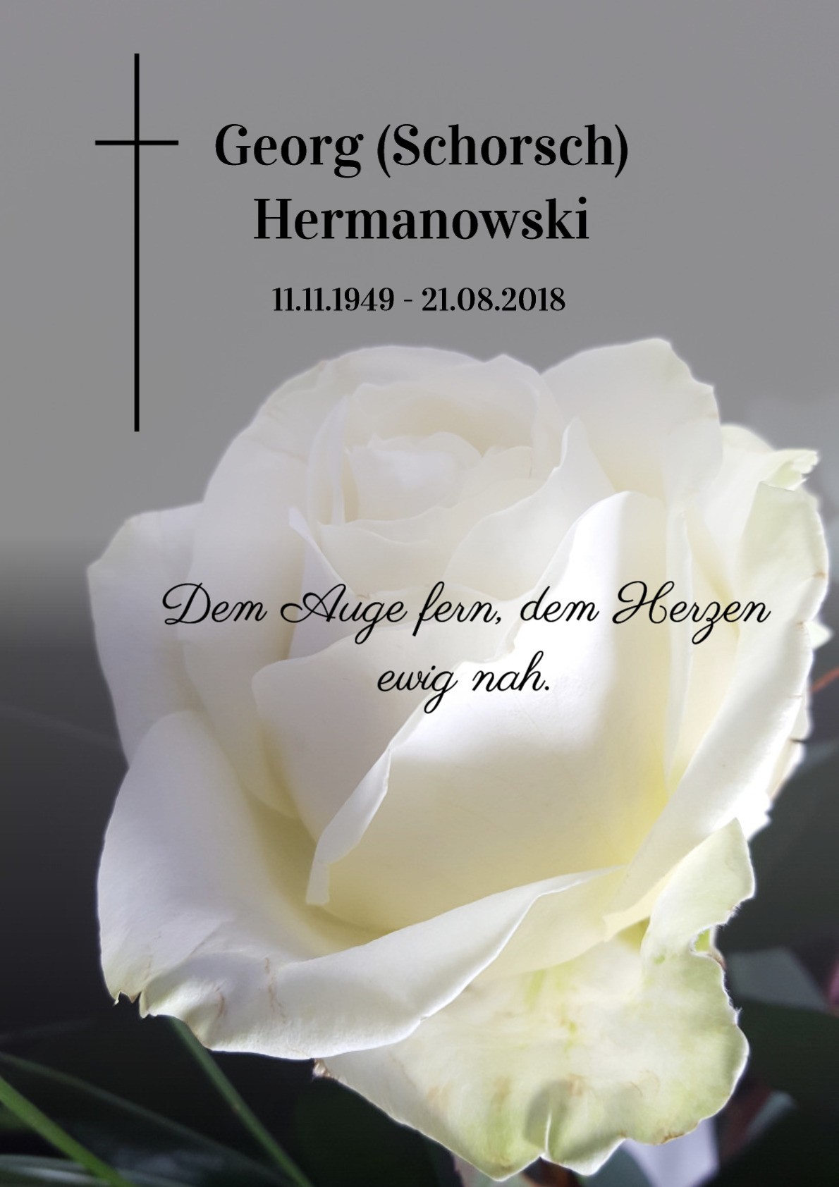 Traueranzeige von Georg (Schorsch) Hermanowski