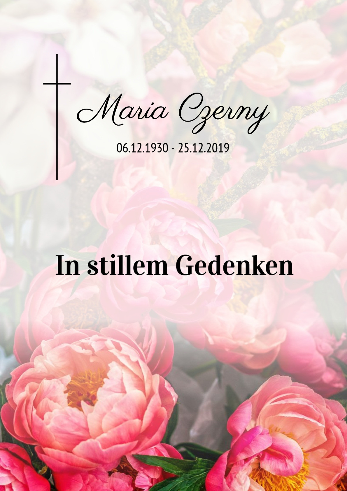 Traueranzeige von Maria Czerny