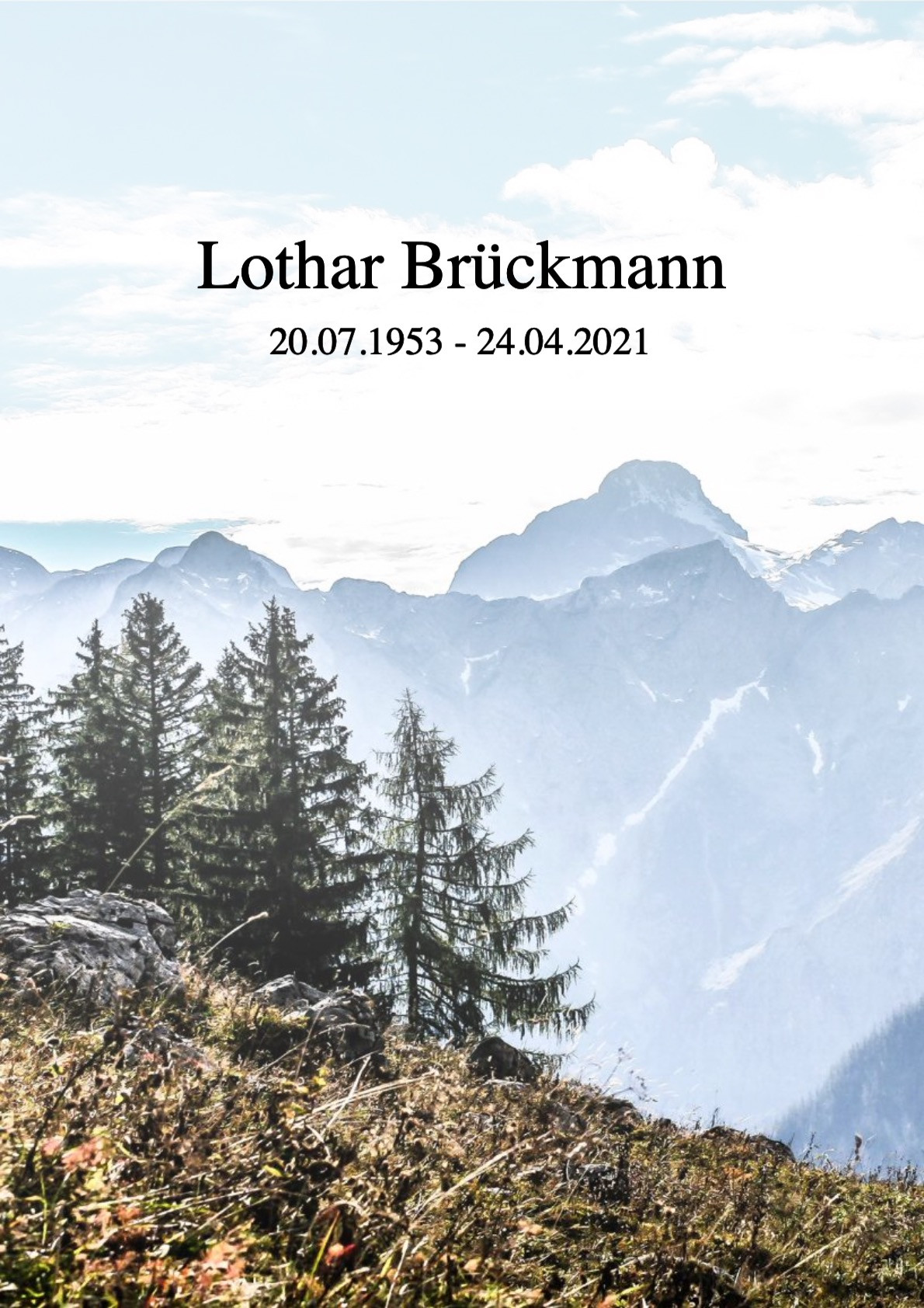 Traueranzeige von Lothar Brückmann