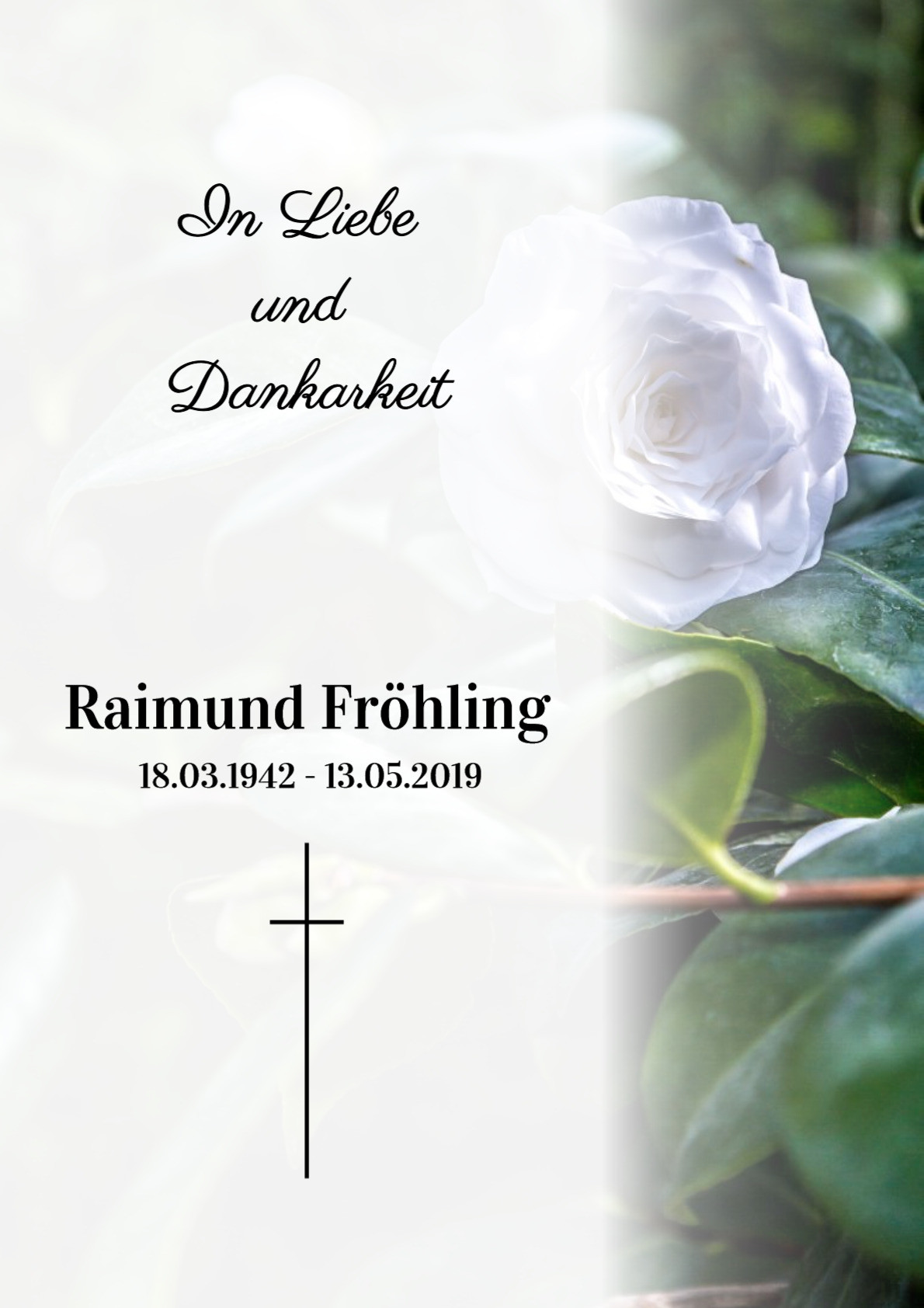 Traueranzeige von Raimund Fröhling