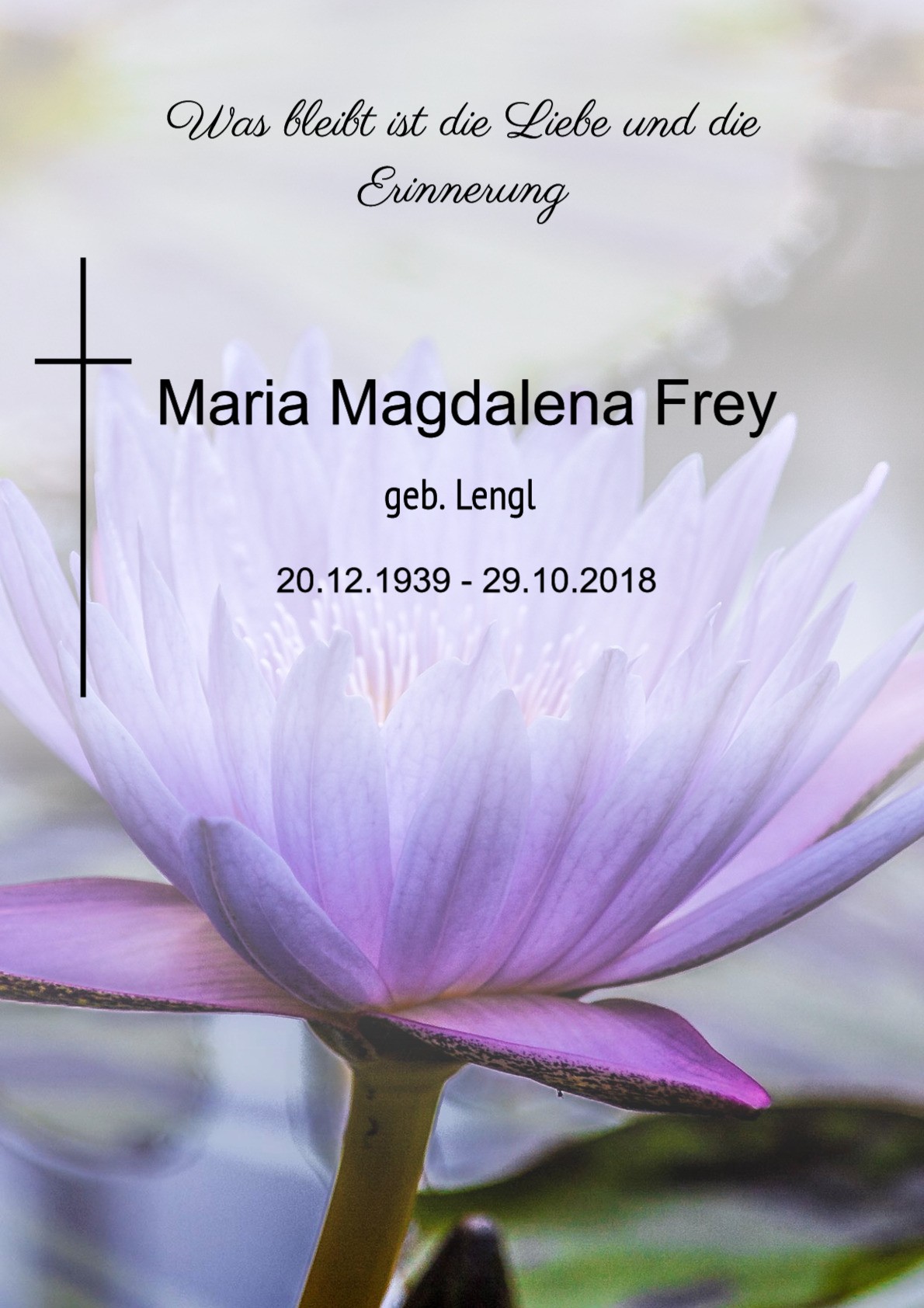 Traueranzeige von Maria Magdalena Frey