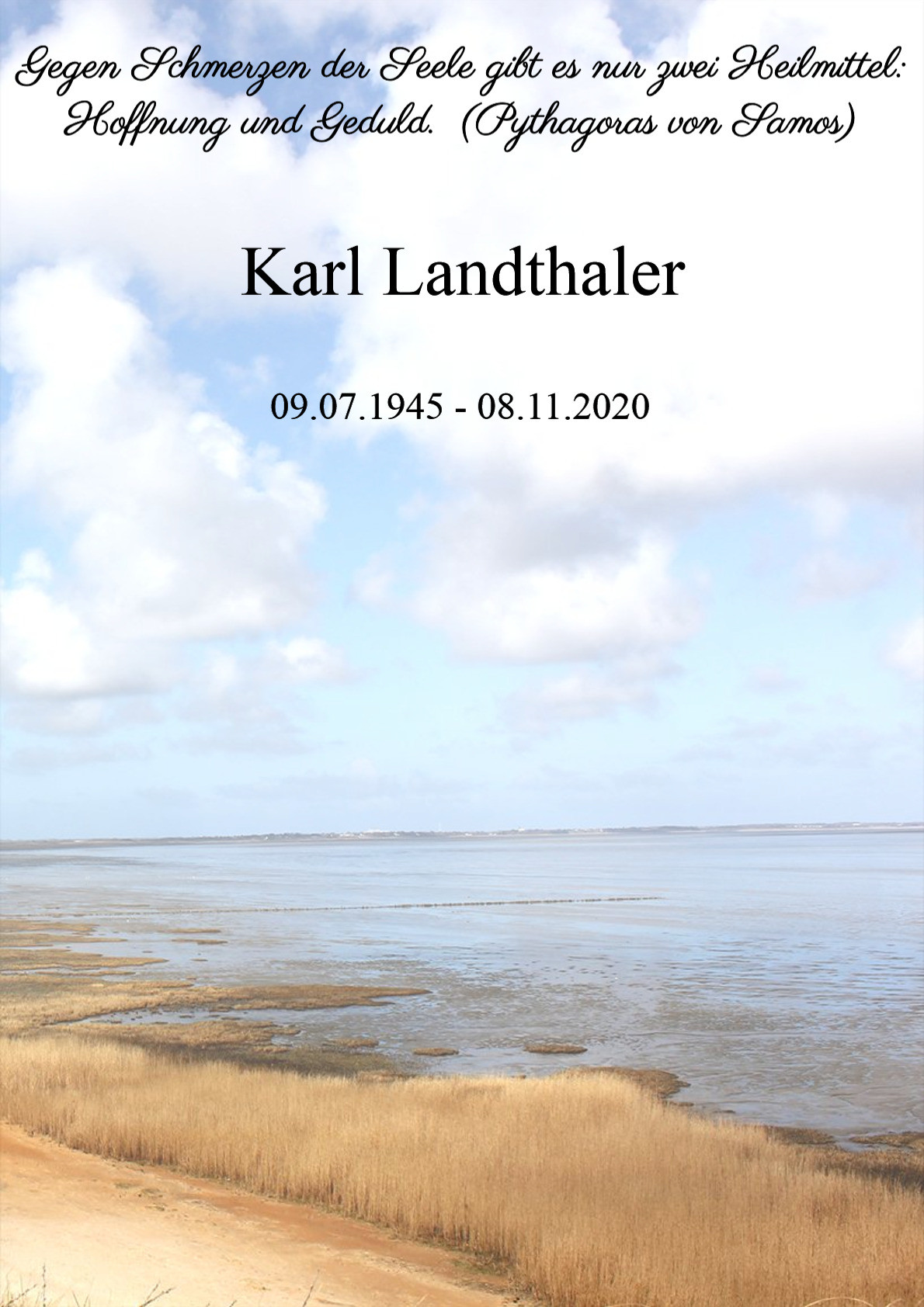 Traueranzeige von Karl Landthaler