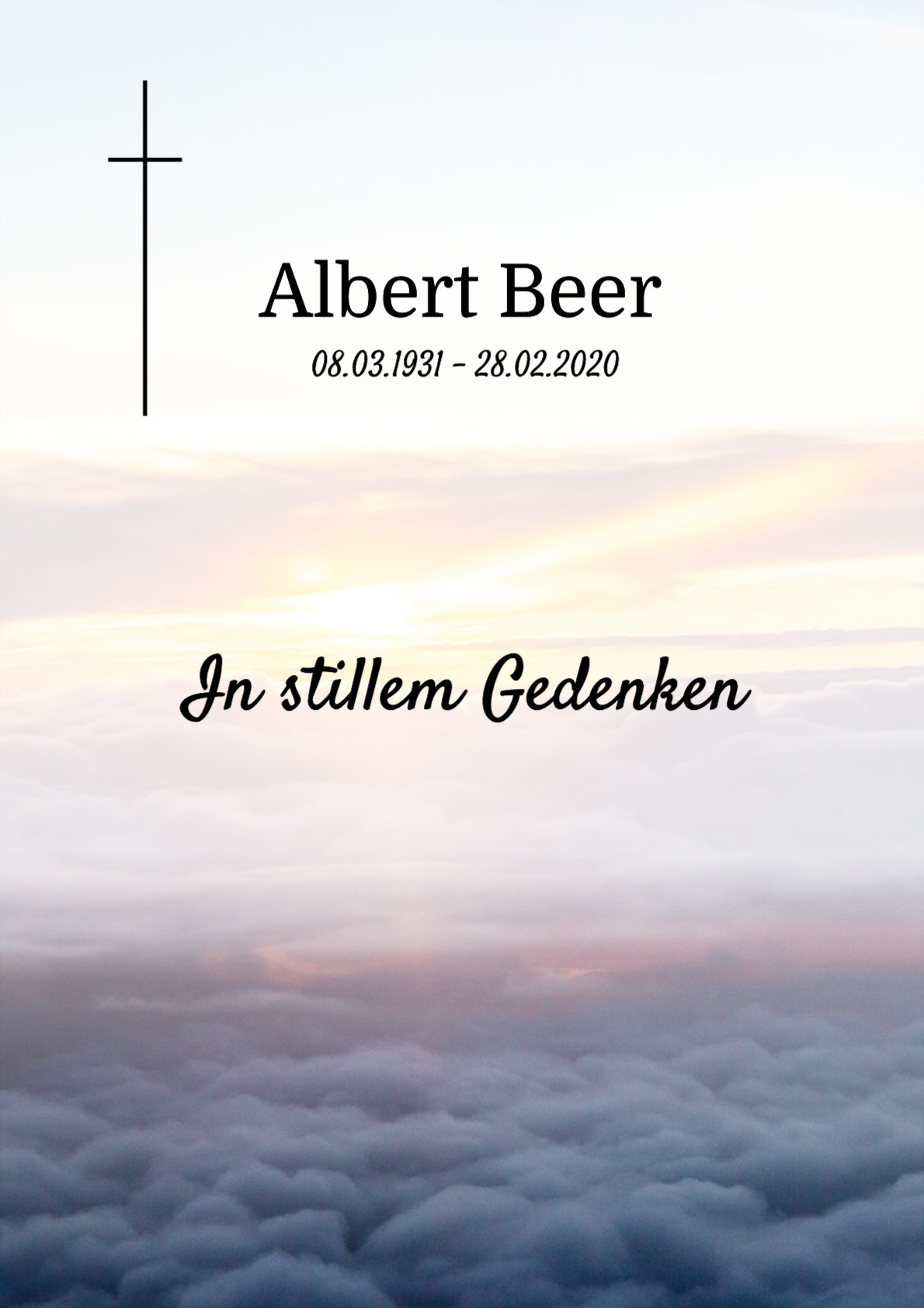 Traueranzeige von Albert Beer