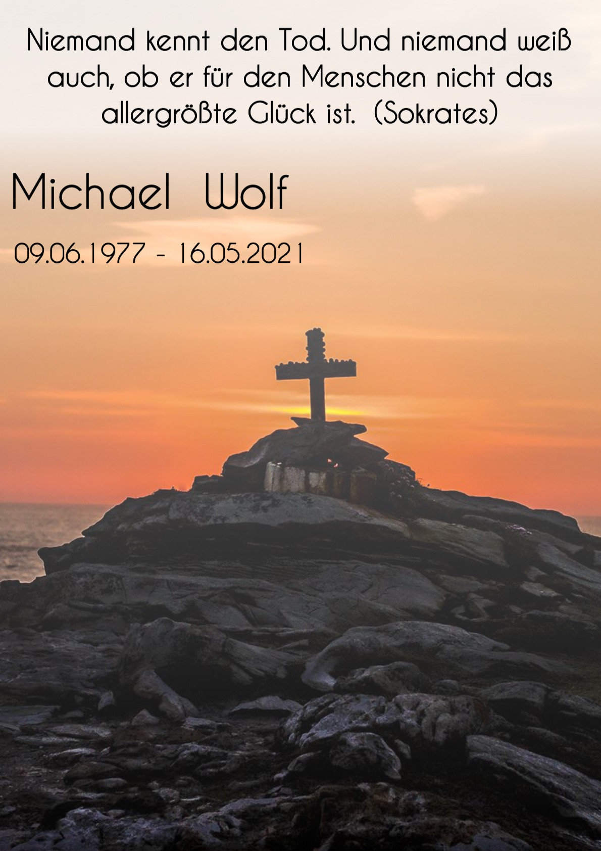 Traueranzeige von Michael Wolf