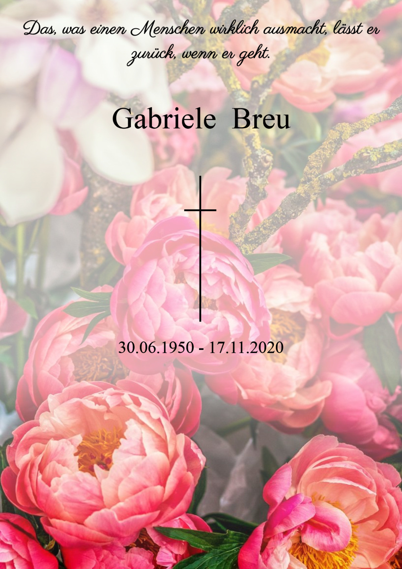 Traueranzeige von Gabriele Breu
