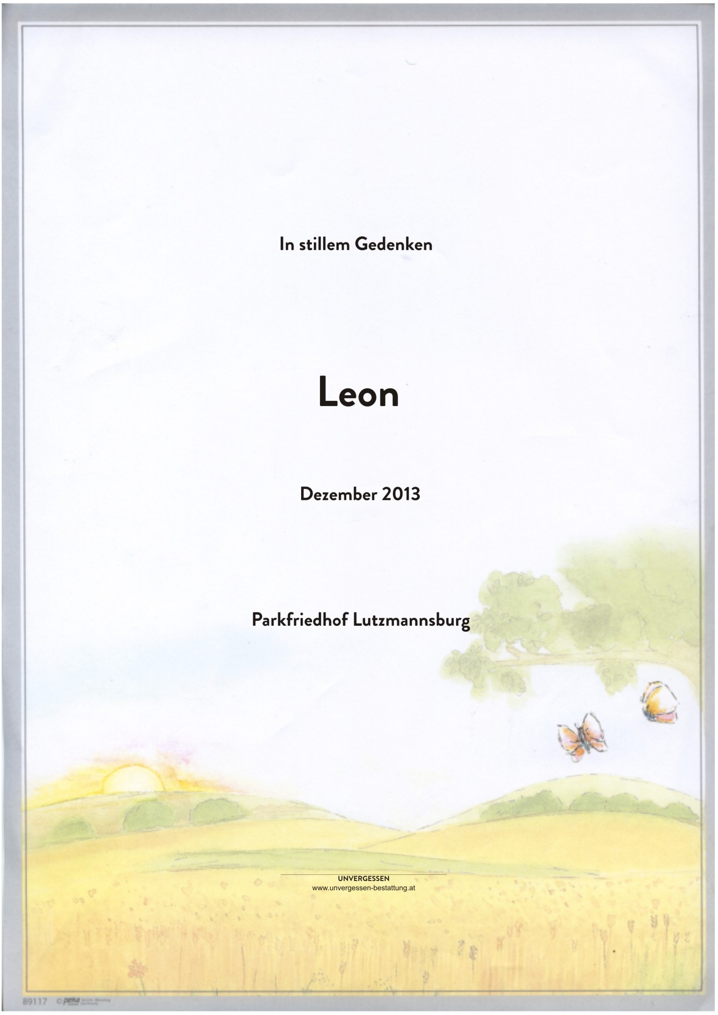 Traueranzeige von Leon H.