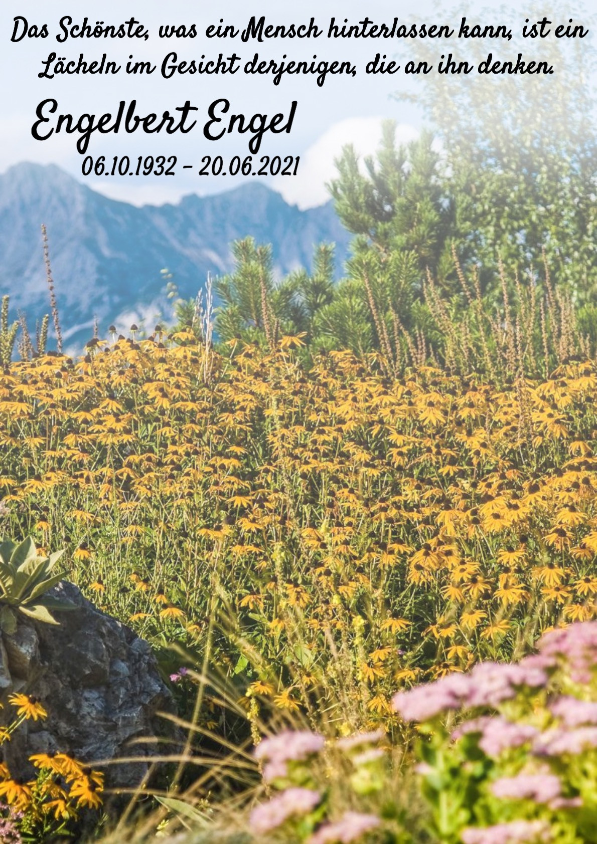 Traueranzeige von Engelbert Engel
