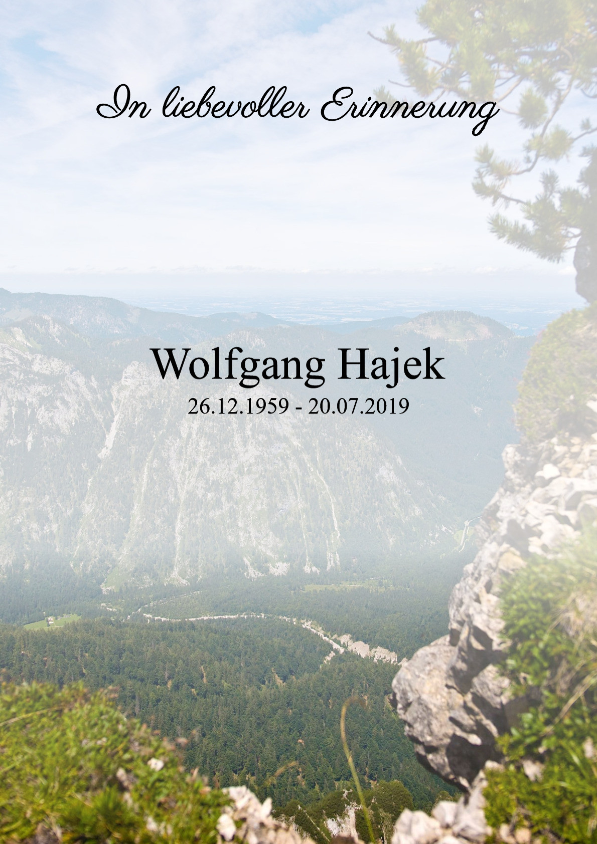 Traueranzeige von Wolfgang Hajek