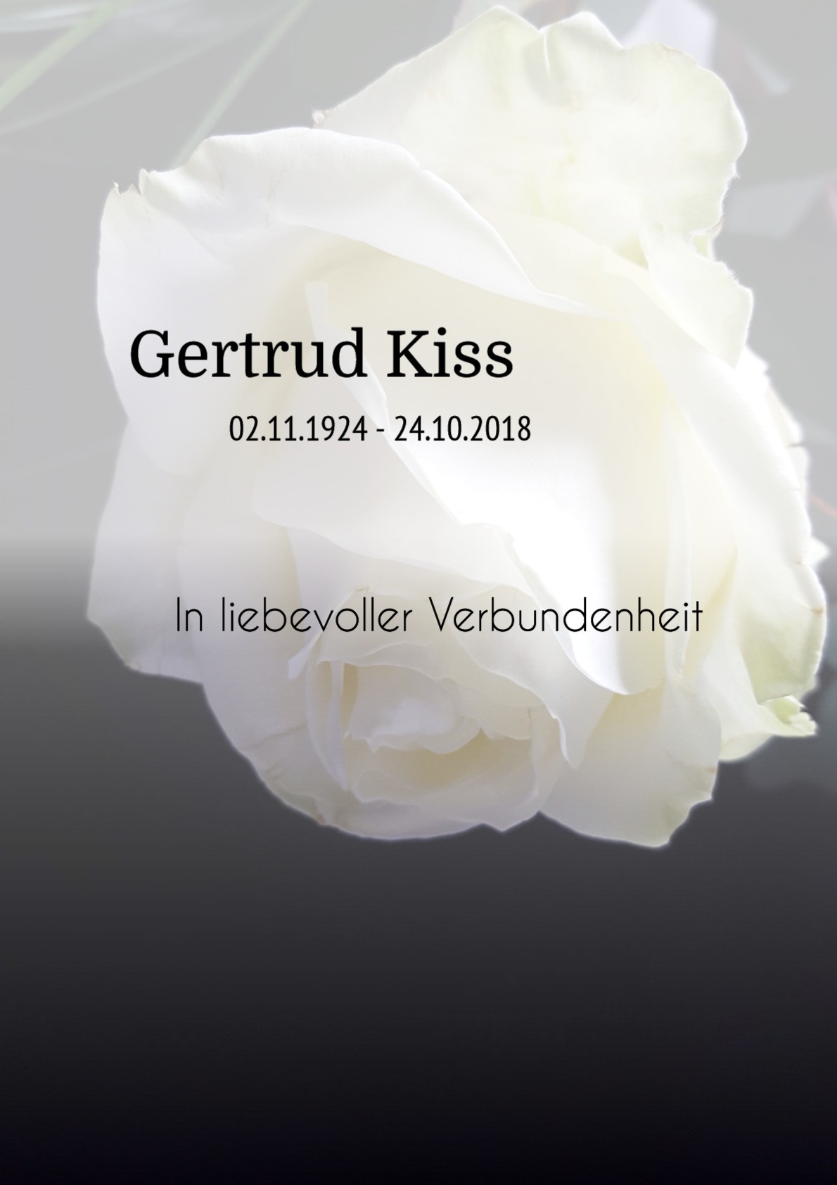 Traueranzeige von Gertrud Kiss
