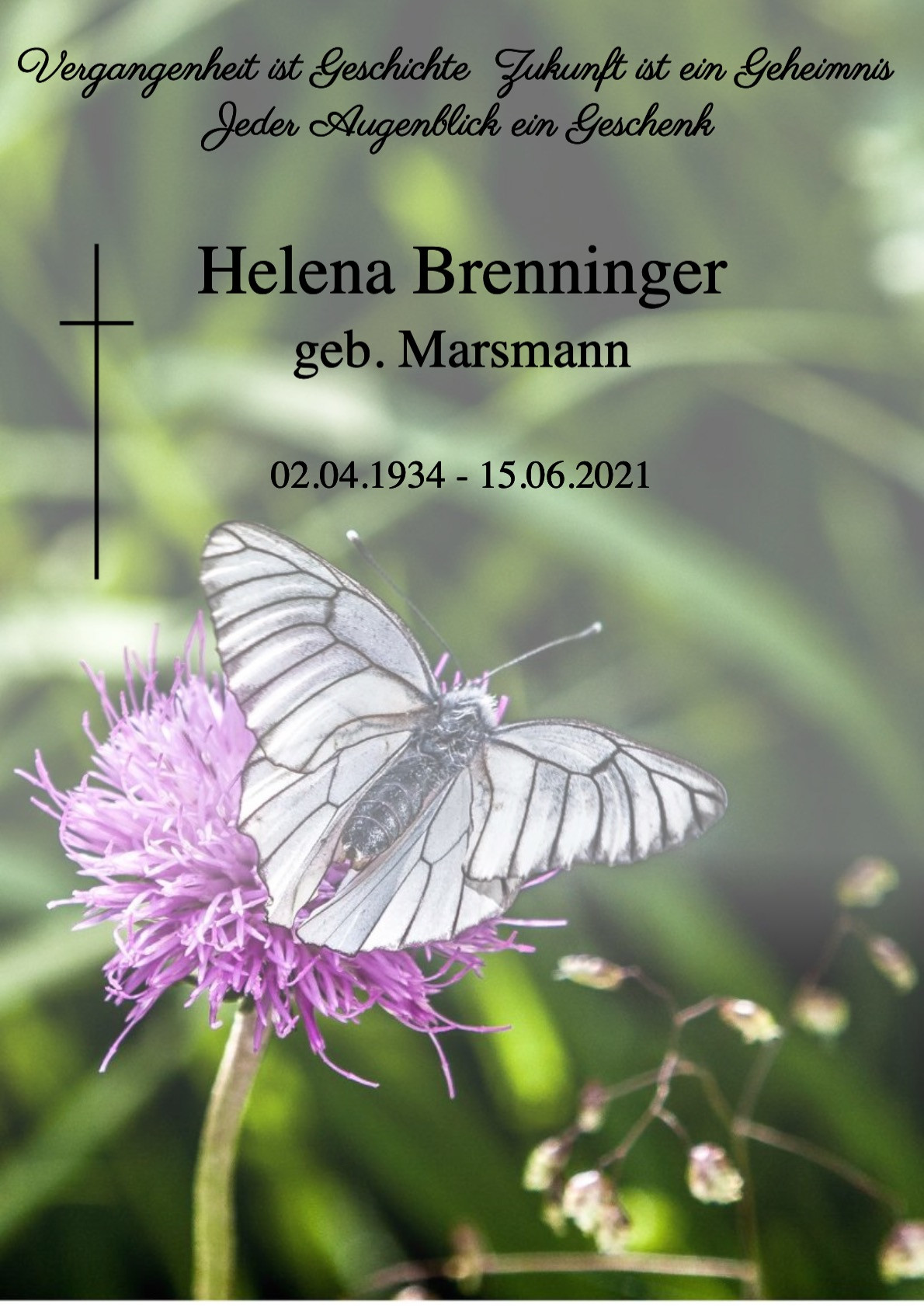 Traueranzeige von Helena Brenninger