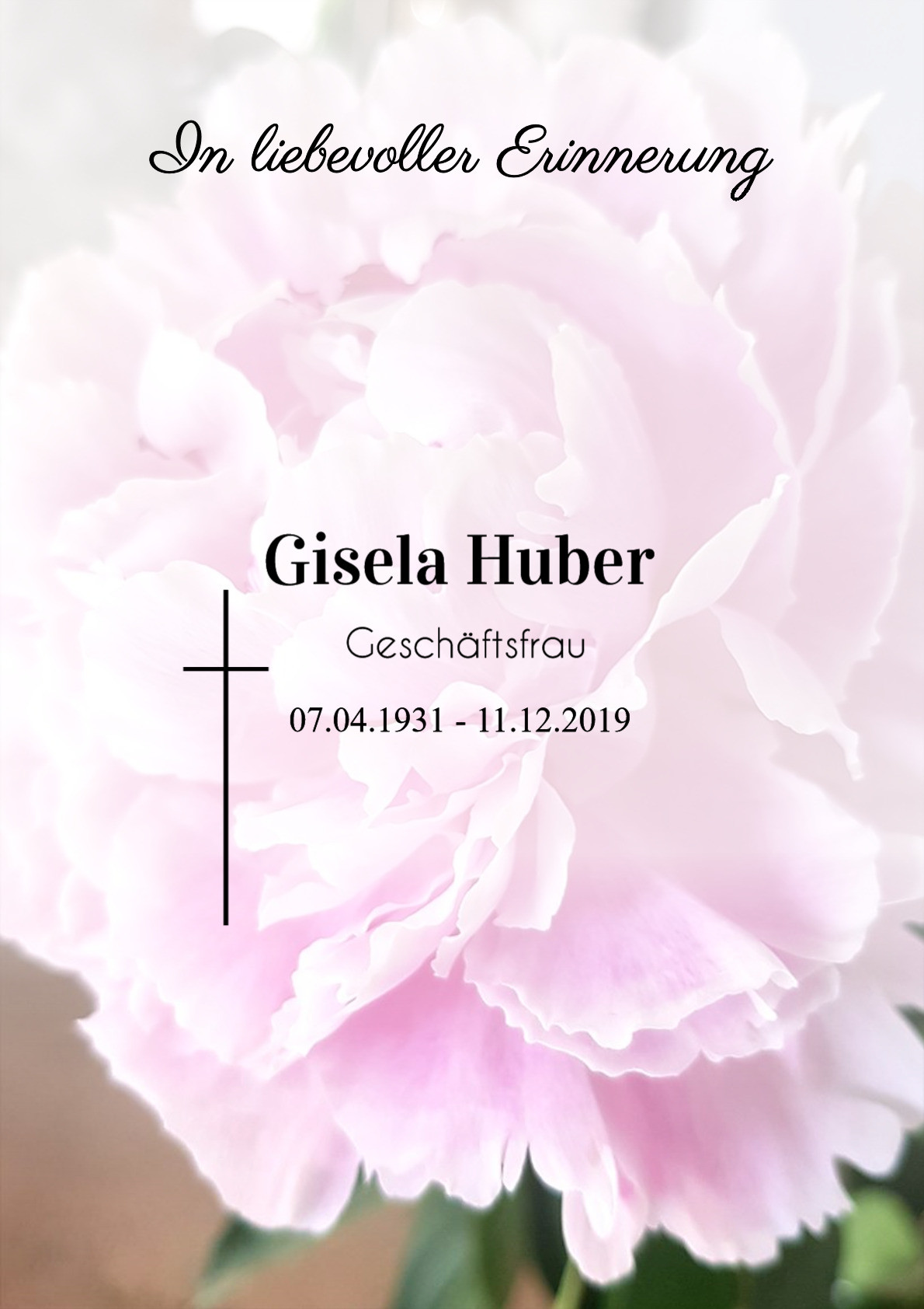 Traueranzeige von Gisela Huber