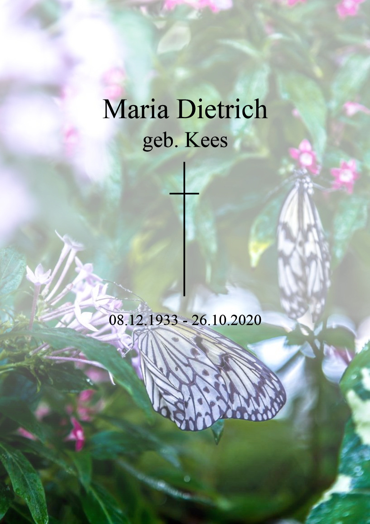 Traueranzeige von Maria Dietrich
