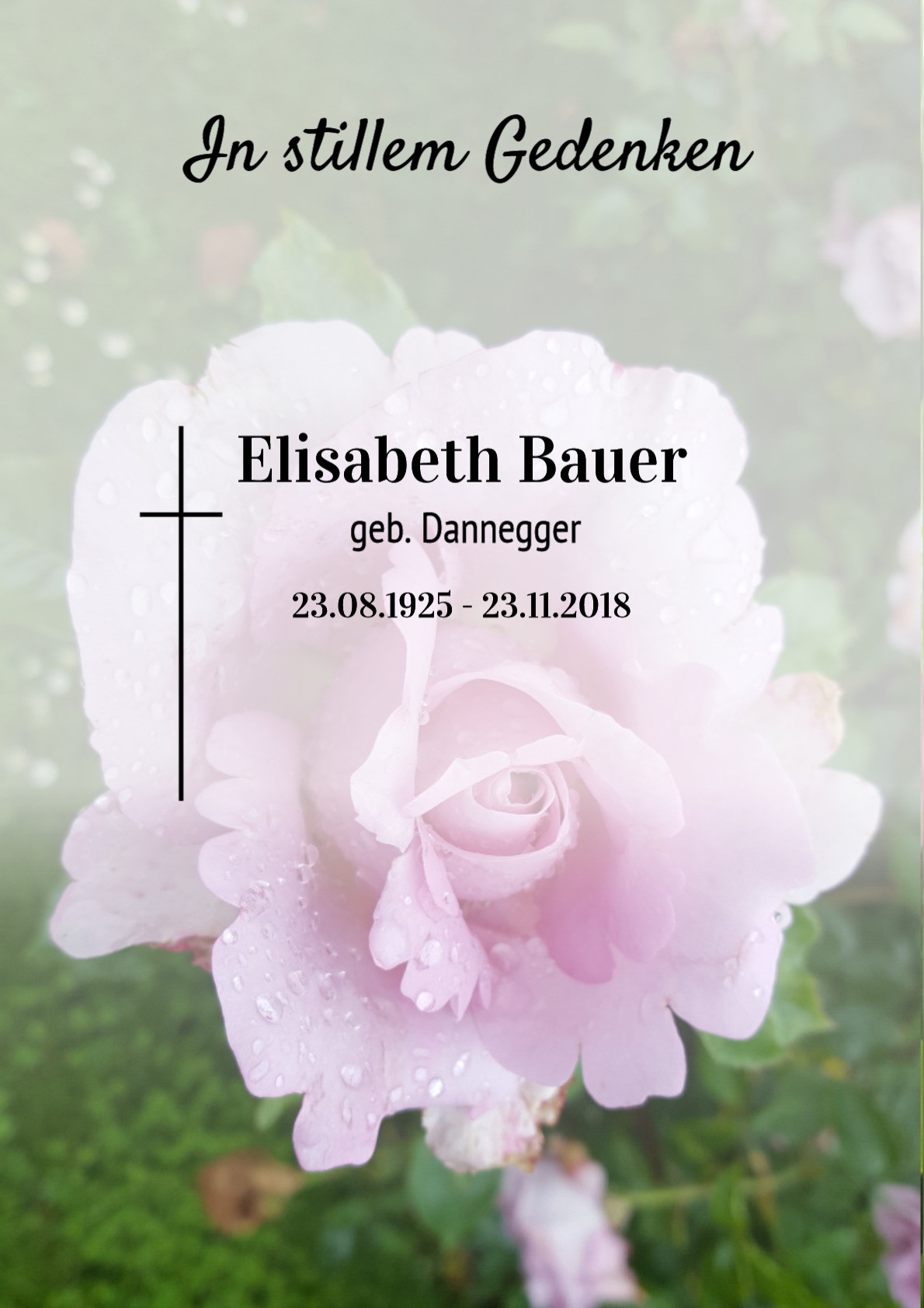Traueranzeige von Elisabeth Bauer