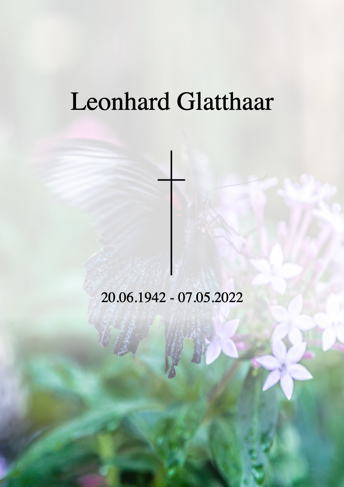 Traueranzeige von Leonhard Glatthaar